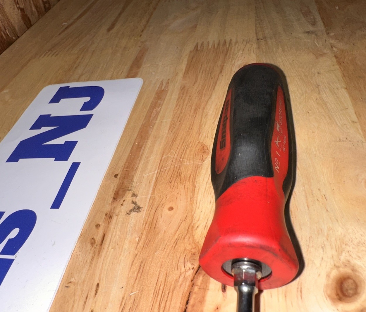 Snap-On Tools SGDP31IRB #1 Philips RED Soft Grip Standard Screwdriver
