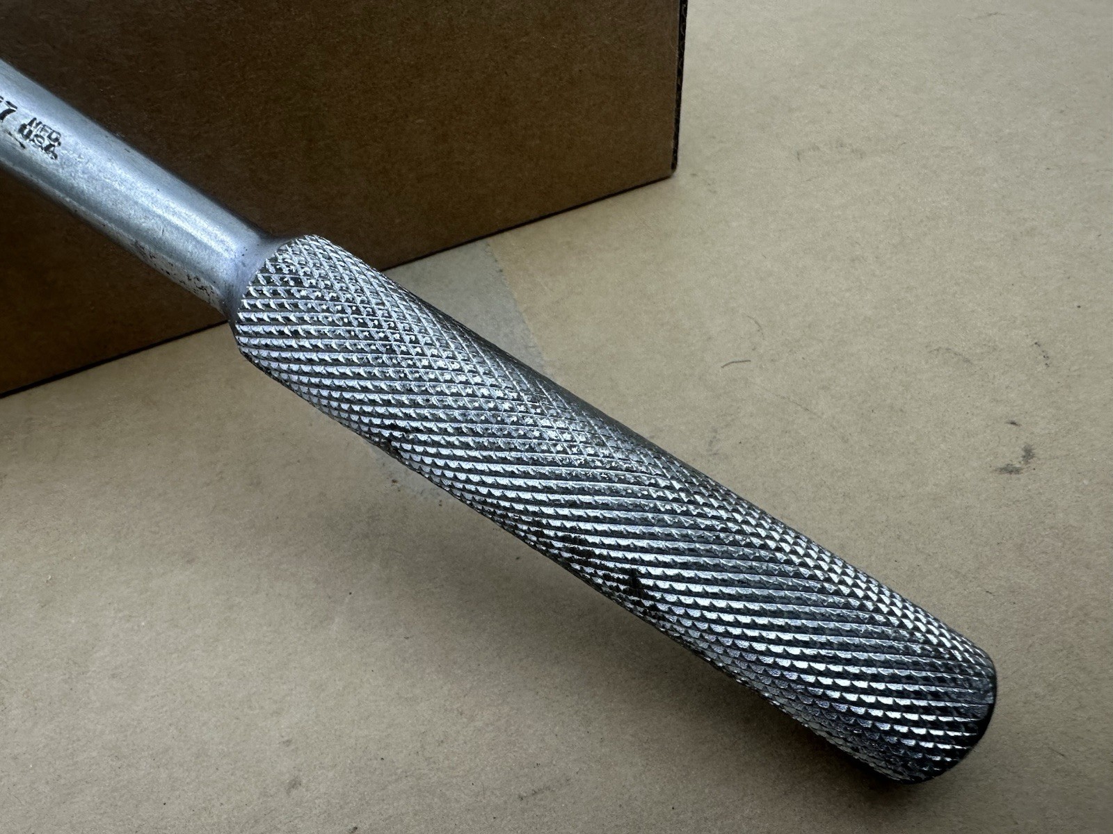 Thorsen 3/8″ Open Gear Socket Knurled Grip Ratchet Model 77 Made USA *READ