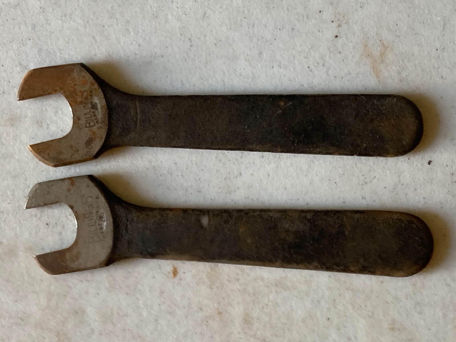 2 Vintage Billings 603A 5/18″ Open End Wrench Hand Tools USA