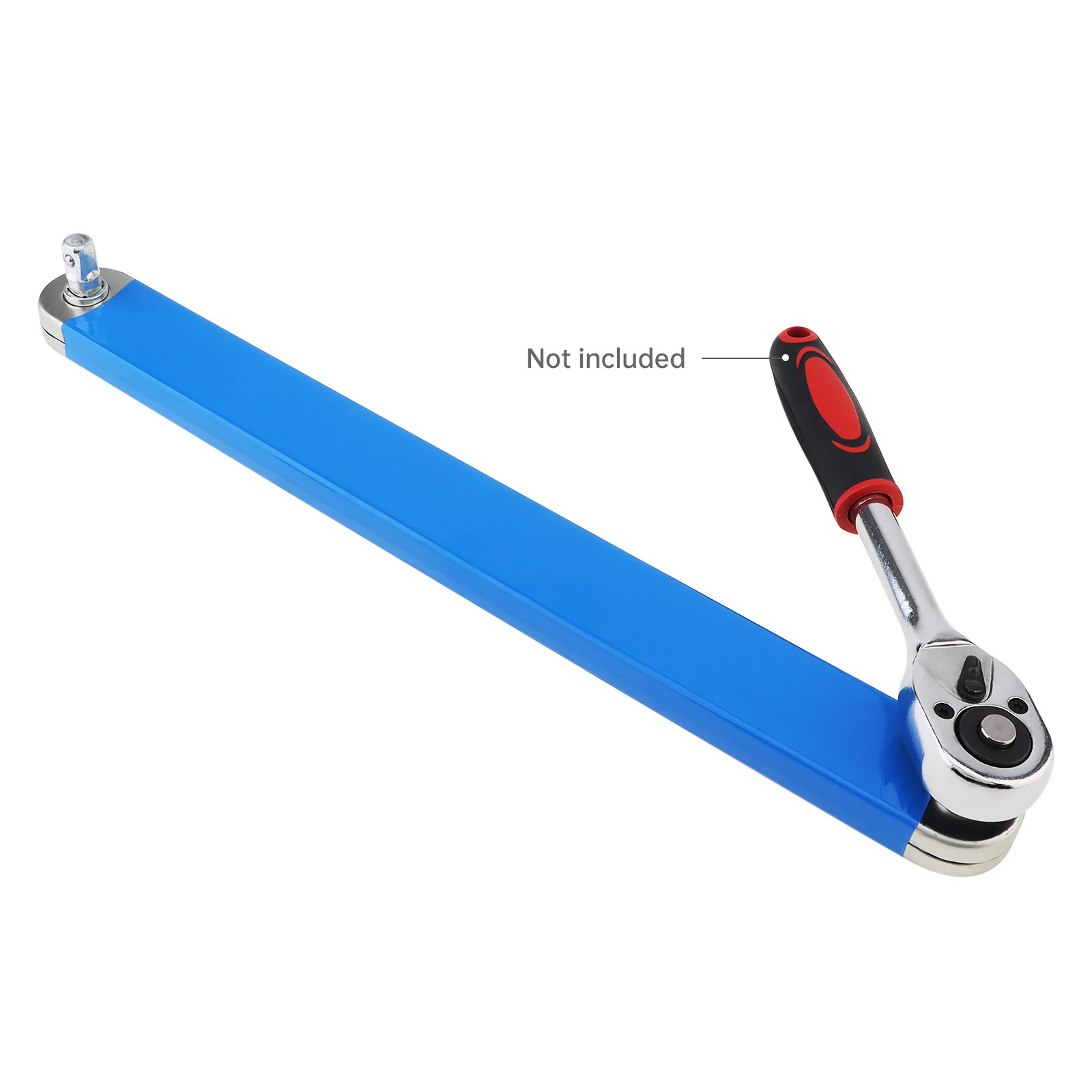 15 Inch Socket Tool Extended Wrench With 1/4 Inch 3/8 Inch 1/2 Inch Adapter