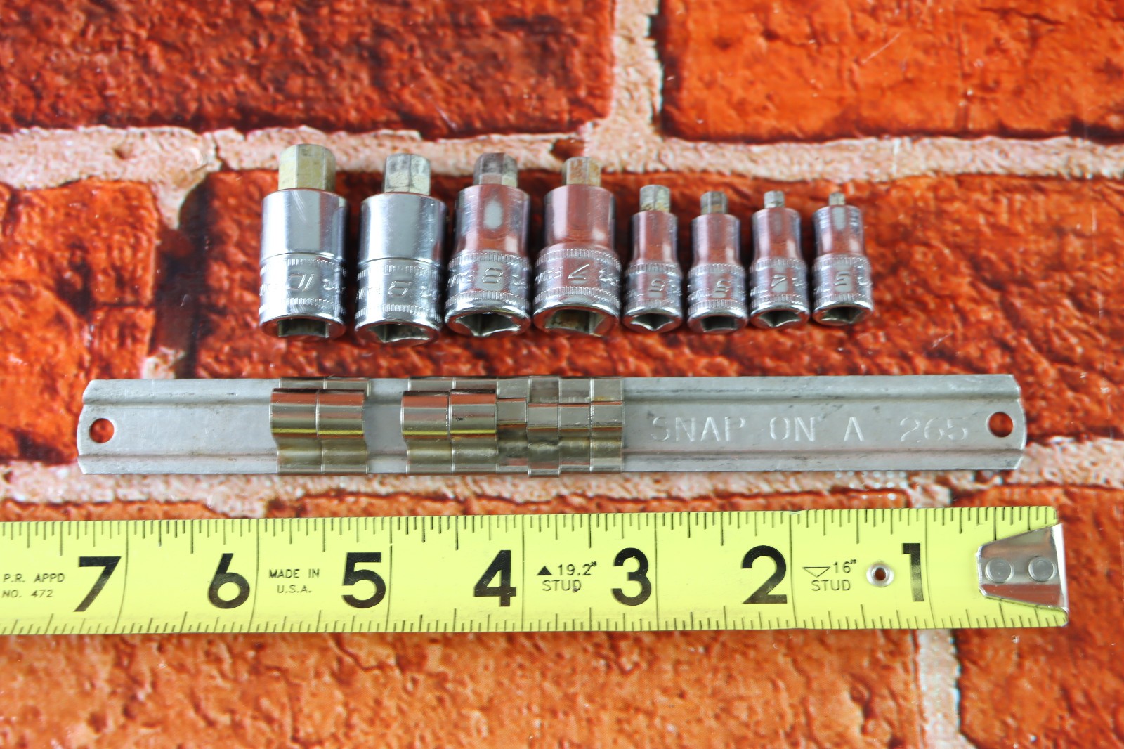 Snap-on 208EFTAMXSY 8Pc Metric Stubby Hex Head Socket Driver Set