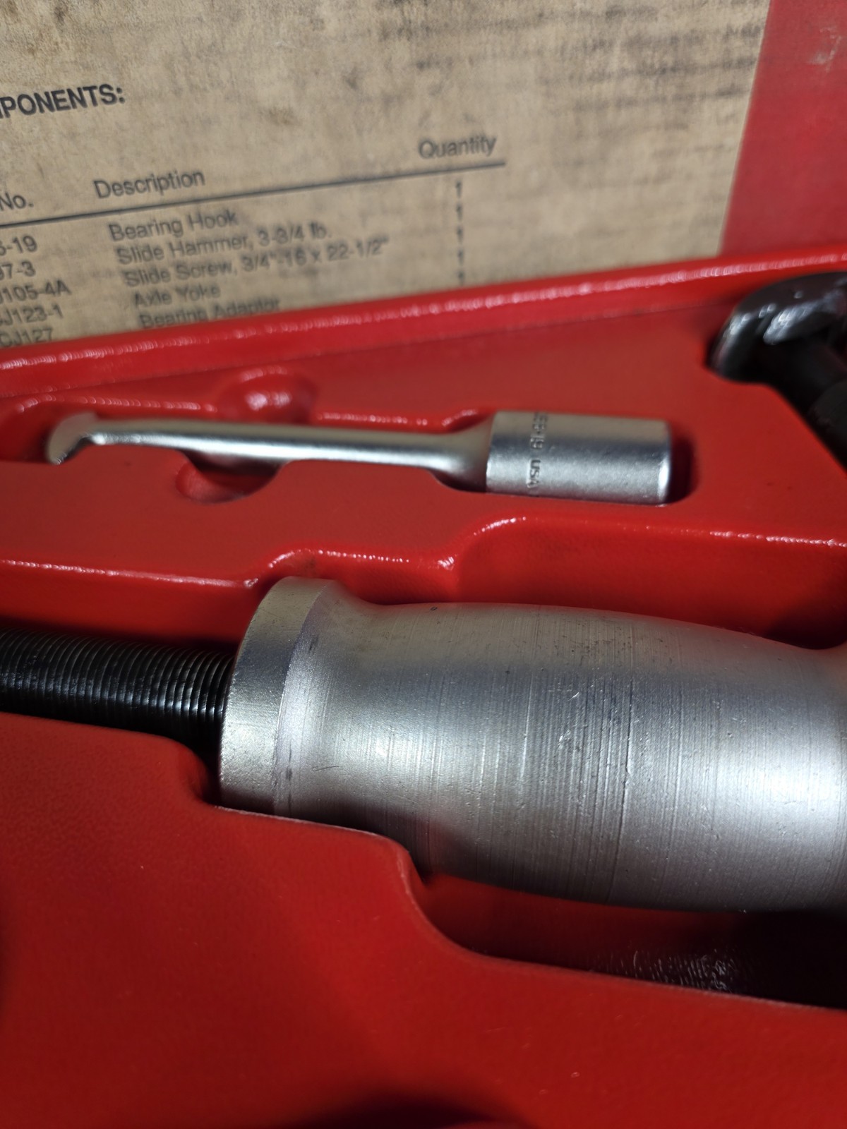 Snap-on Tools CJ2003A 7-Piece Rear Axle Slide Hammer Puller Set