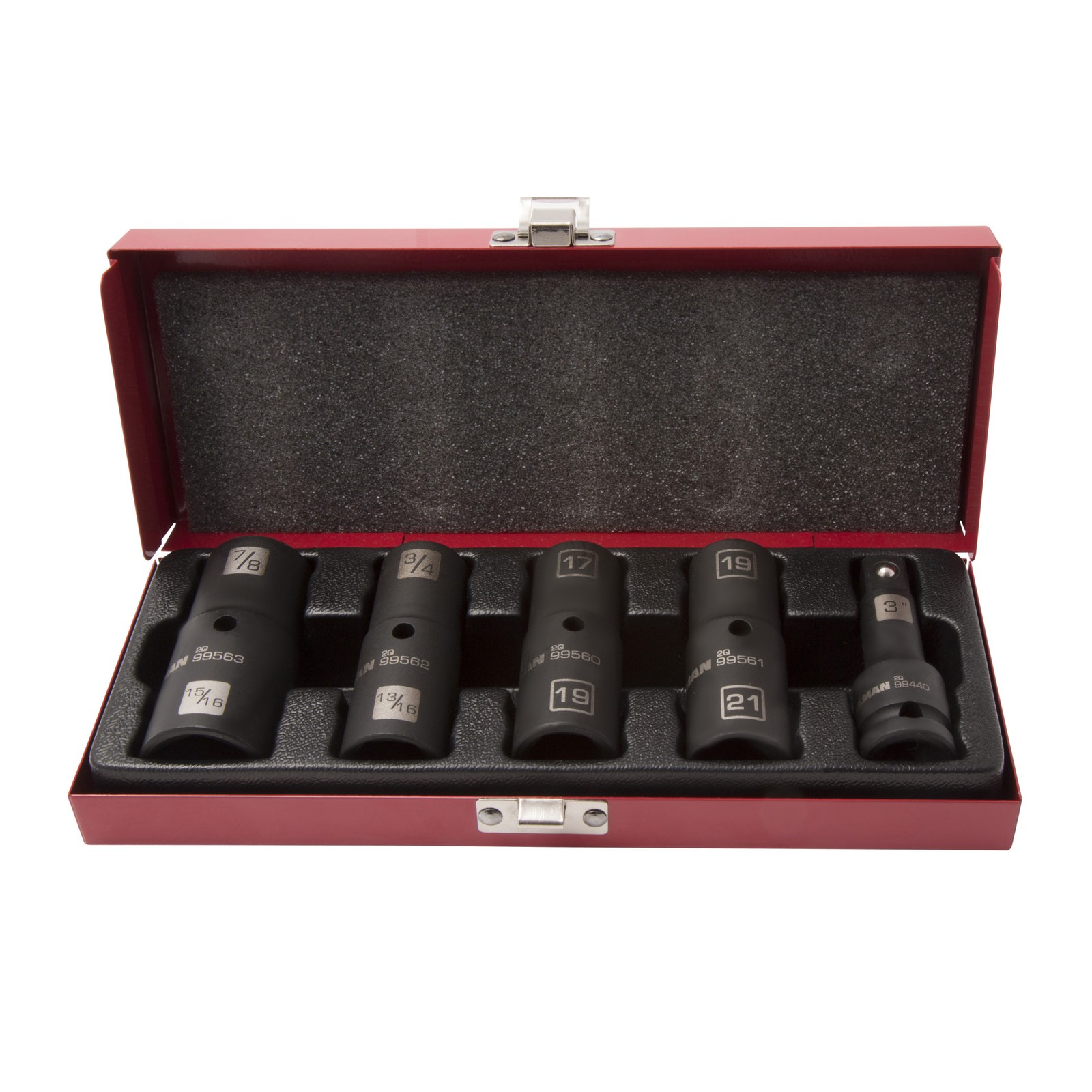 Steelman 5 Piece 1/2 in. Drive Impact Flip Socket Set 99495