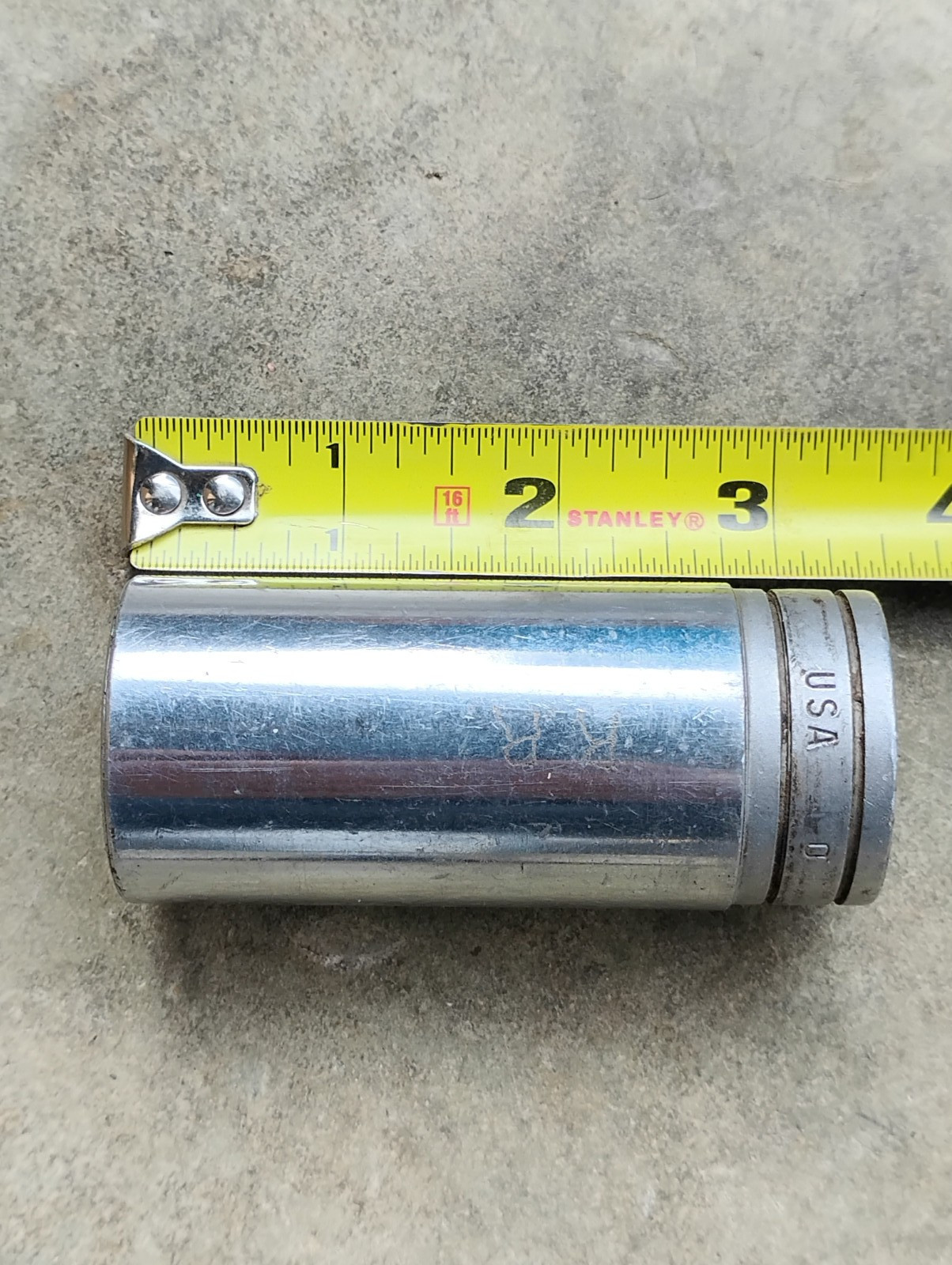 Snap-on 1/2″ Drive 12-Point SAE 1-1/16″ Deep Socket S-341 Made in USA