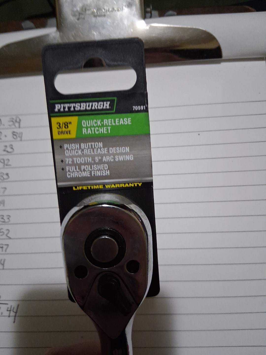 Pittsburg 3/8″ Drive Quick Release Ratchet Brand New