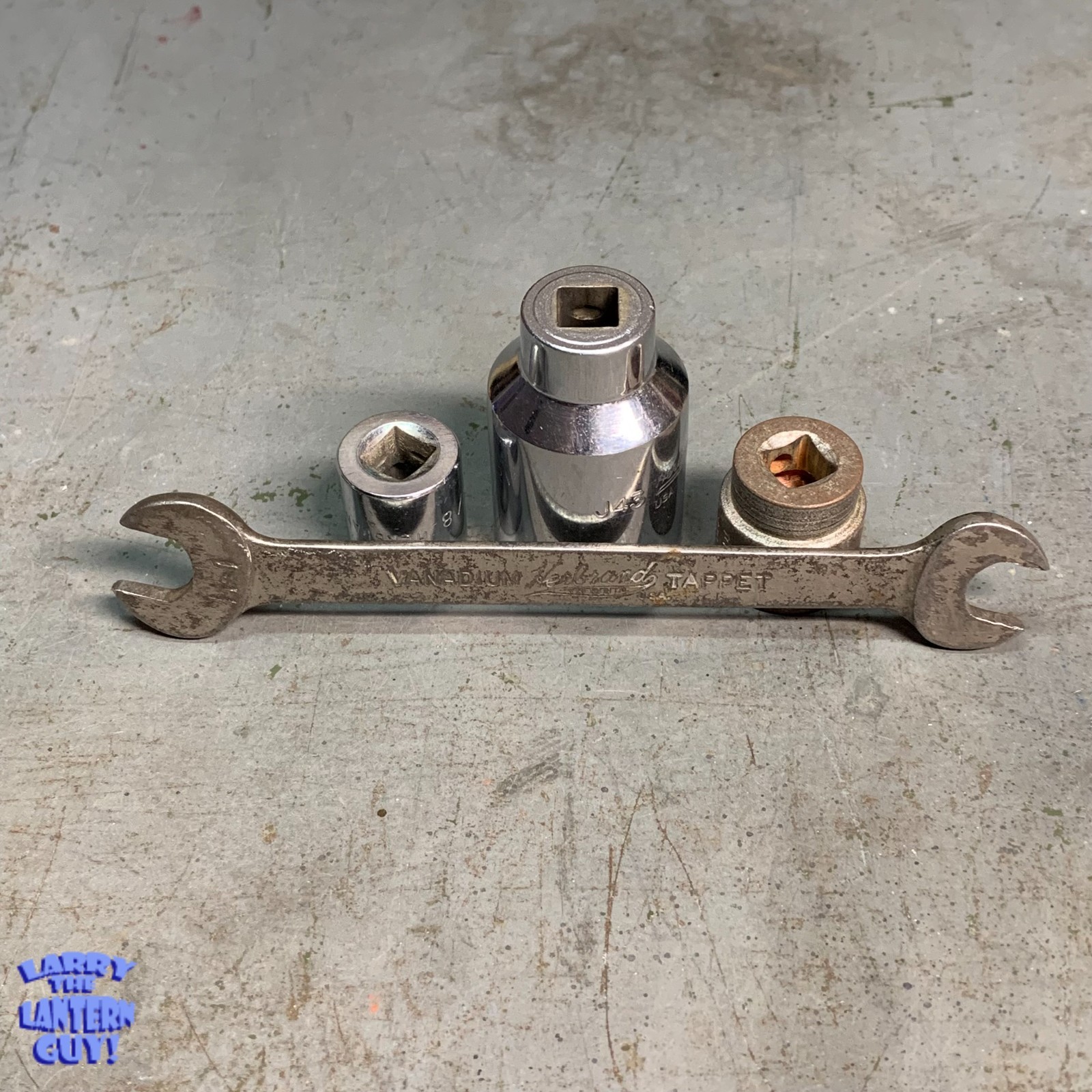Herbrand ~ Tappet Open End 1/2 & 9/16″ Wrench ~ Sockets – 3/4″ 5/8″ 1-1/6″