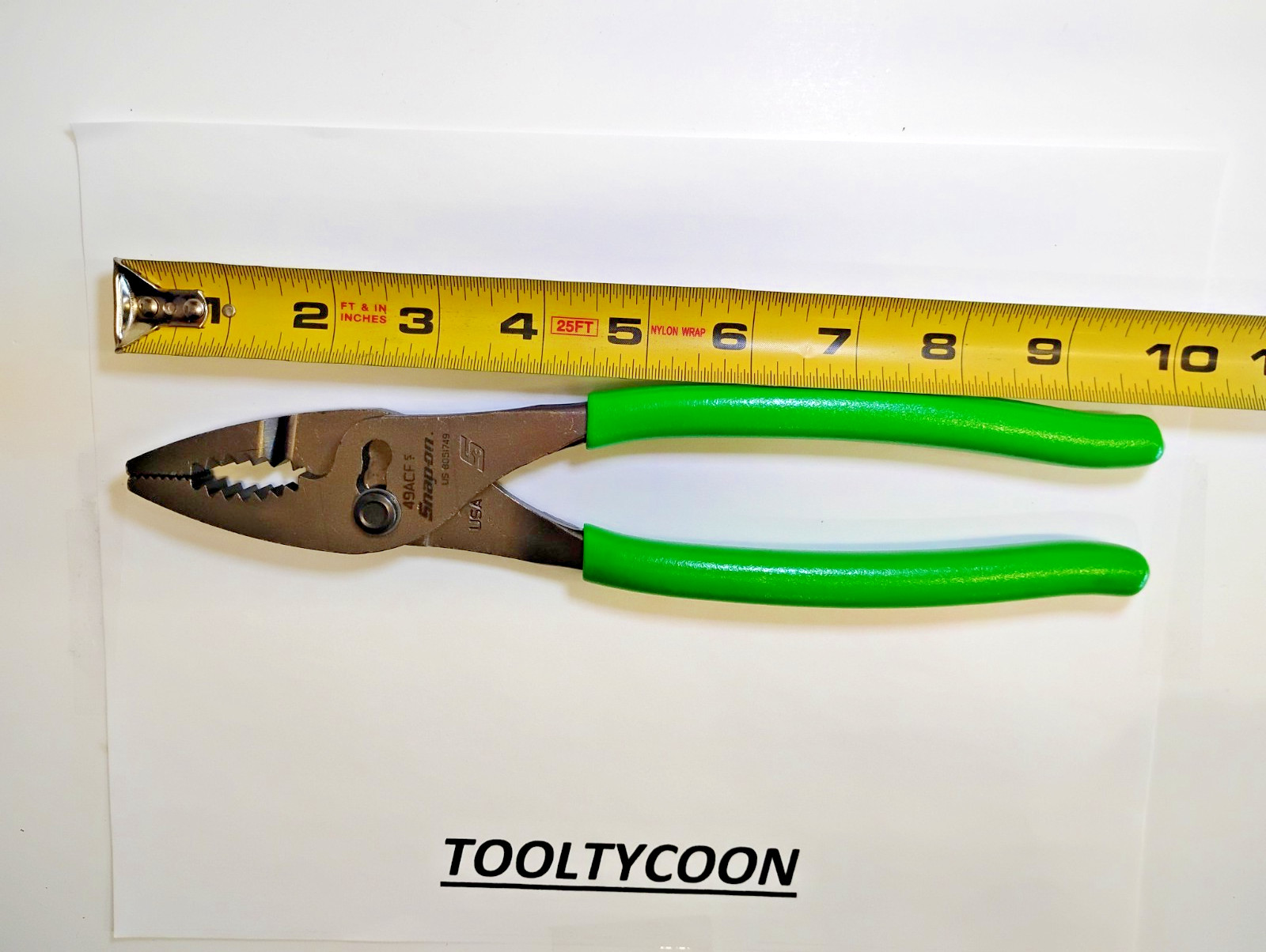 Snap-On Tools USA NEW 3 Piece GREEN Soft Grip Heavy Duty Pliers Lot Set PL330ACF