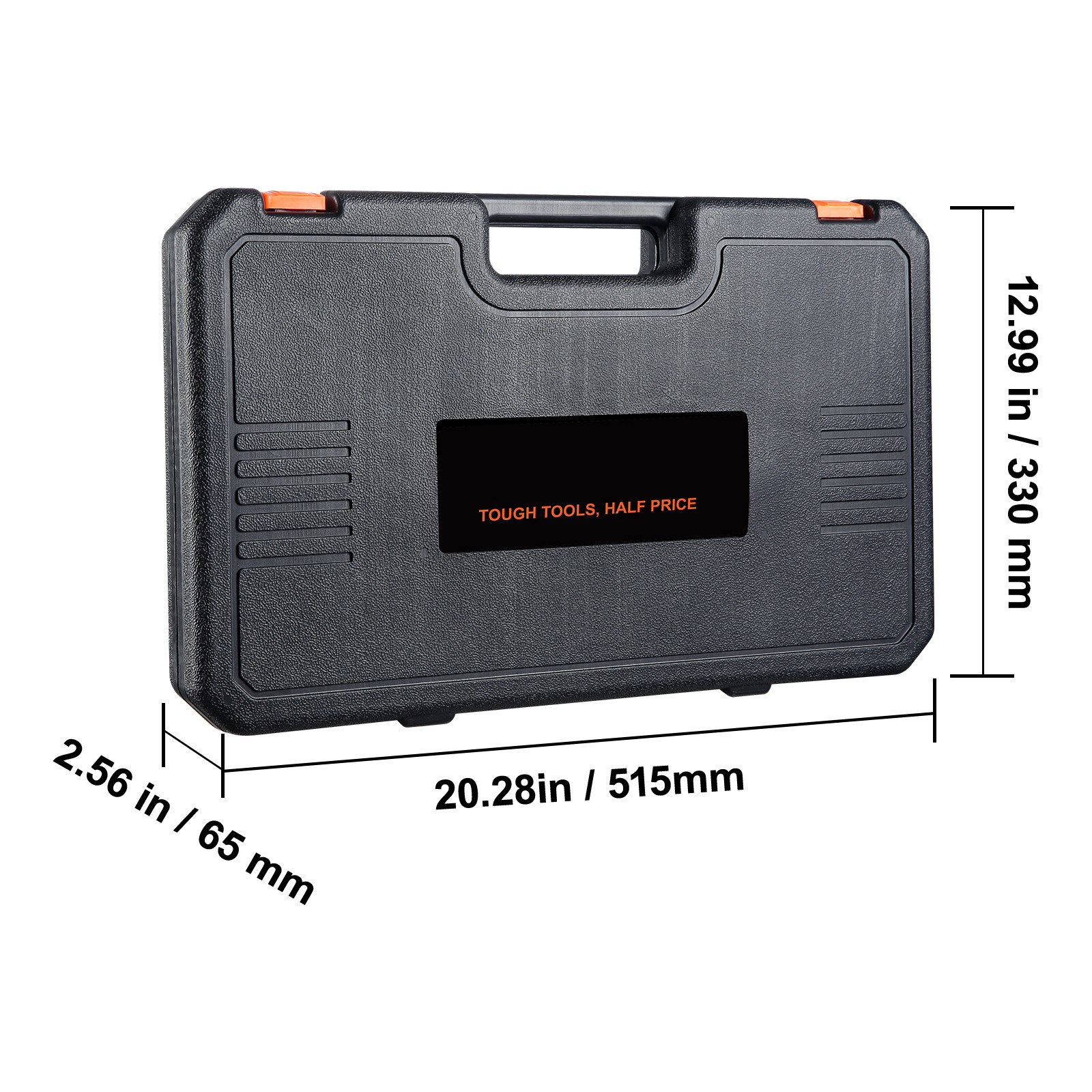 Impact Sockets Set 33pcs 6 Point 1/2in Drive Bit Ratchet Tool Kit Case