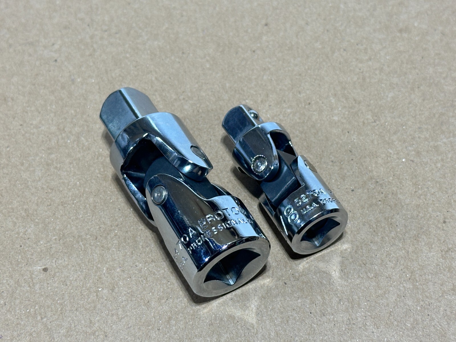 NEW Proto Tools USA 2pc Swivel Universal Joint Set 5470A 1/2” & 5270A 3/8” Drive