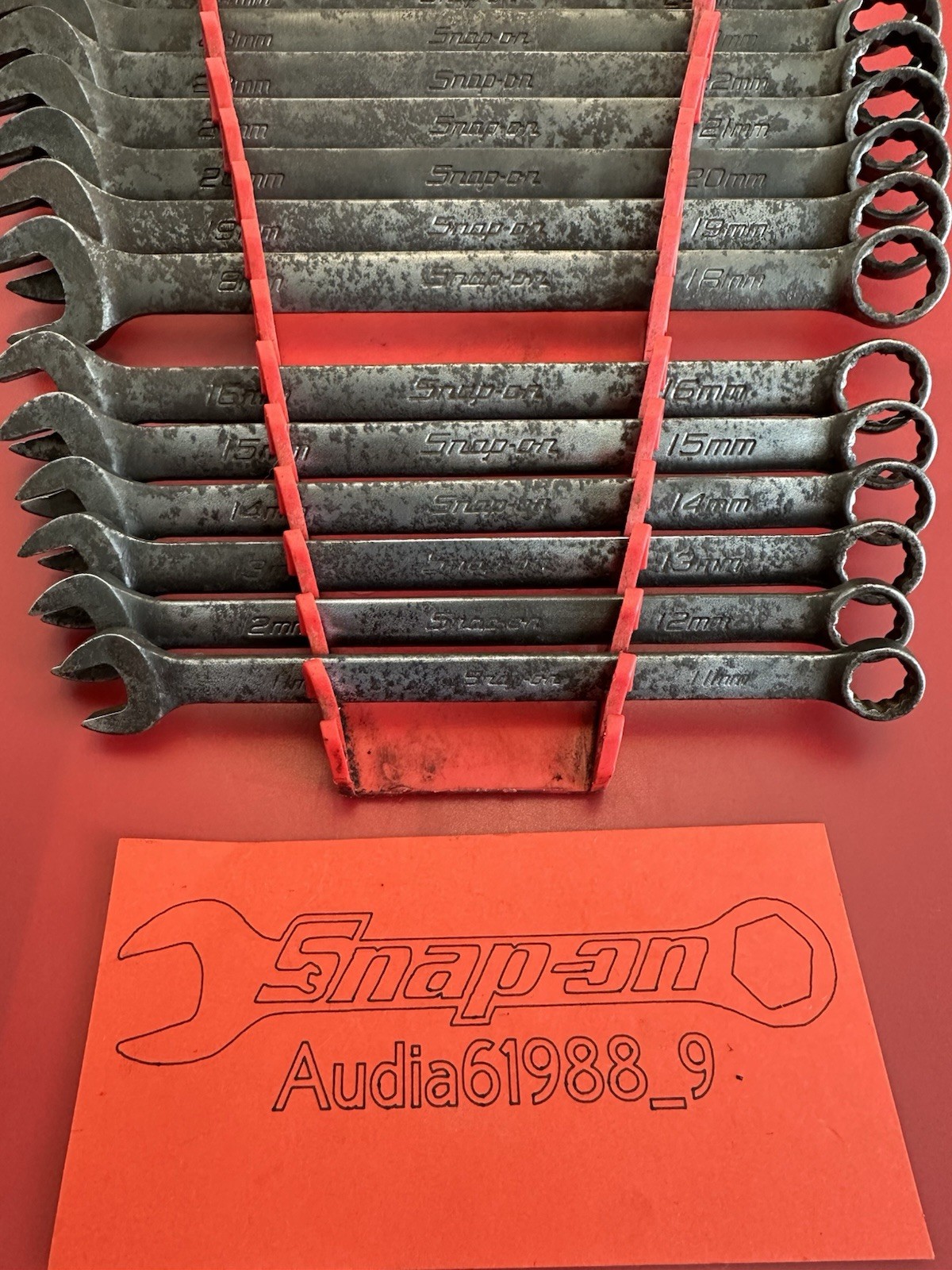 Snap On 15pc 12Point Metric Flank Drive Combination Wrench Set 10-24mm GOEXM715.
