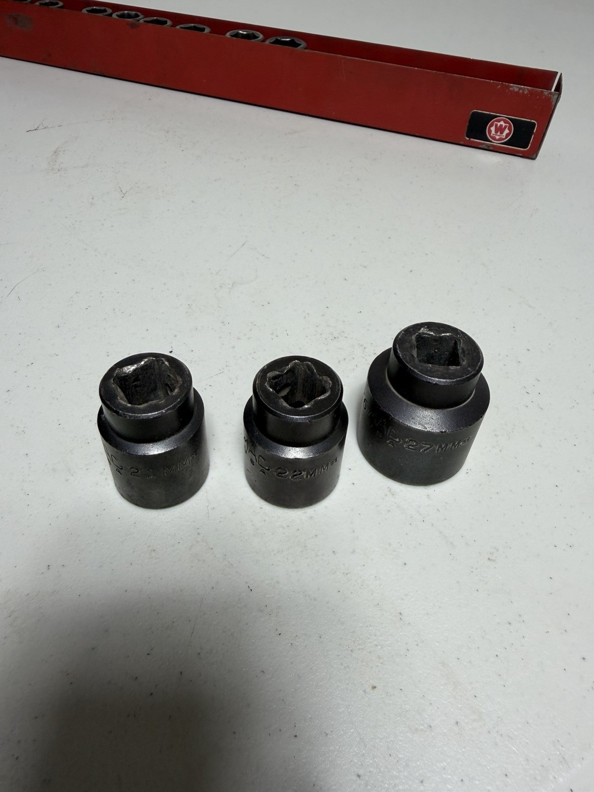 MAC Tools 13pc VP6 Metric 10mm-27mm Impact Socket 1/2” dr 6 Point Shallow USA