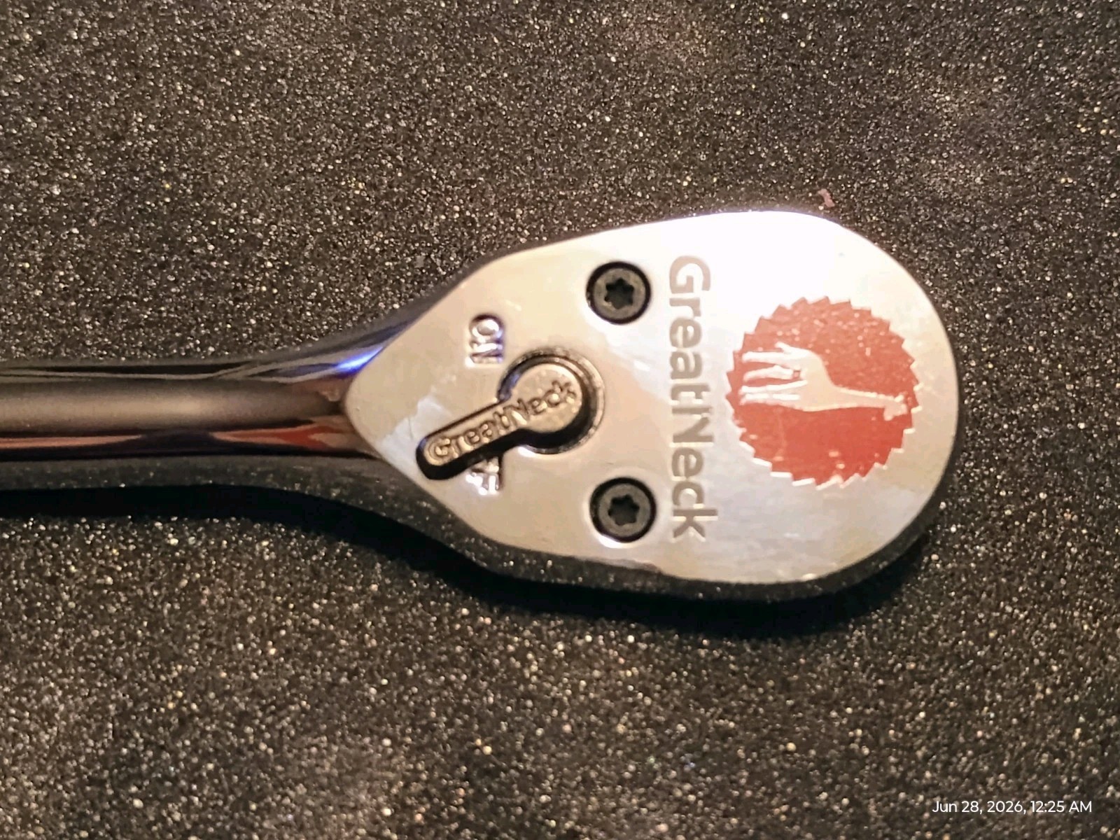 Rare GREAT NECK 3/8″ Drive Ratchet Model 28000 7.75″ Inches In Length