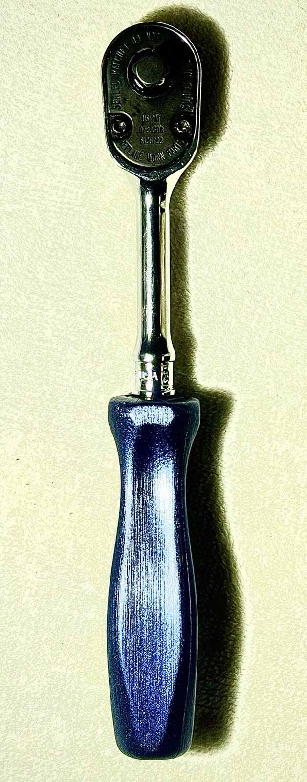 Snap-on THLD72 1/4″ Drive Ratchet Power Blue Dual 80 Long Hard Handle Fixed Head
