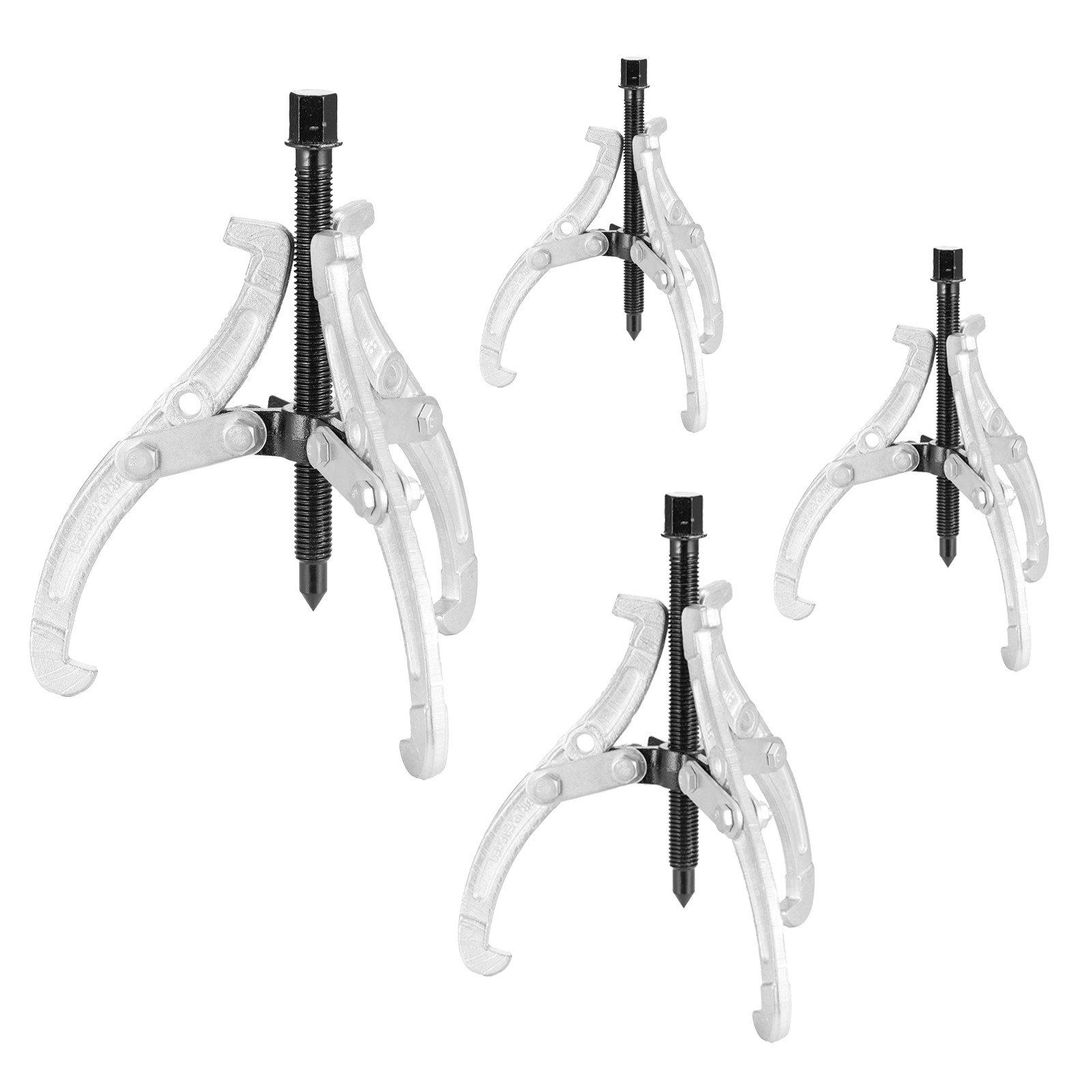 Uimoso 4-Piece Gear Puller Set with 3-Jaw Design – Sizes 3 in, 4 in, 6 in, 8 in
