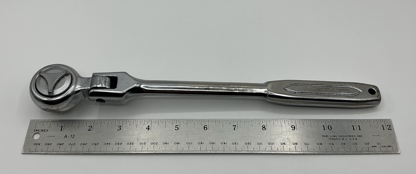 Vtg INDESTRO USA #3270 Indexing Flex Head 1/2” Drive Ratchet Just Serviced