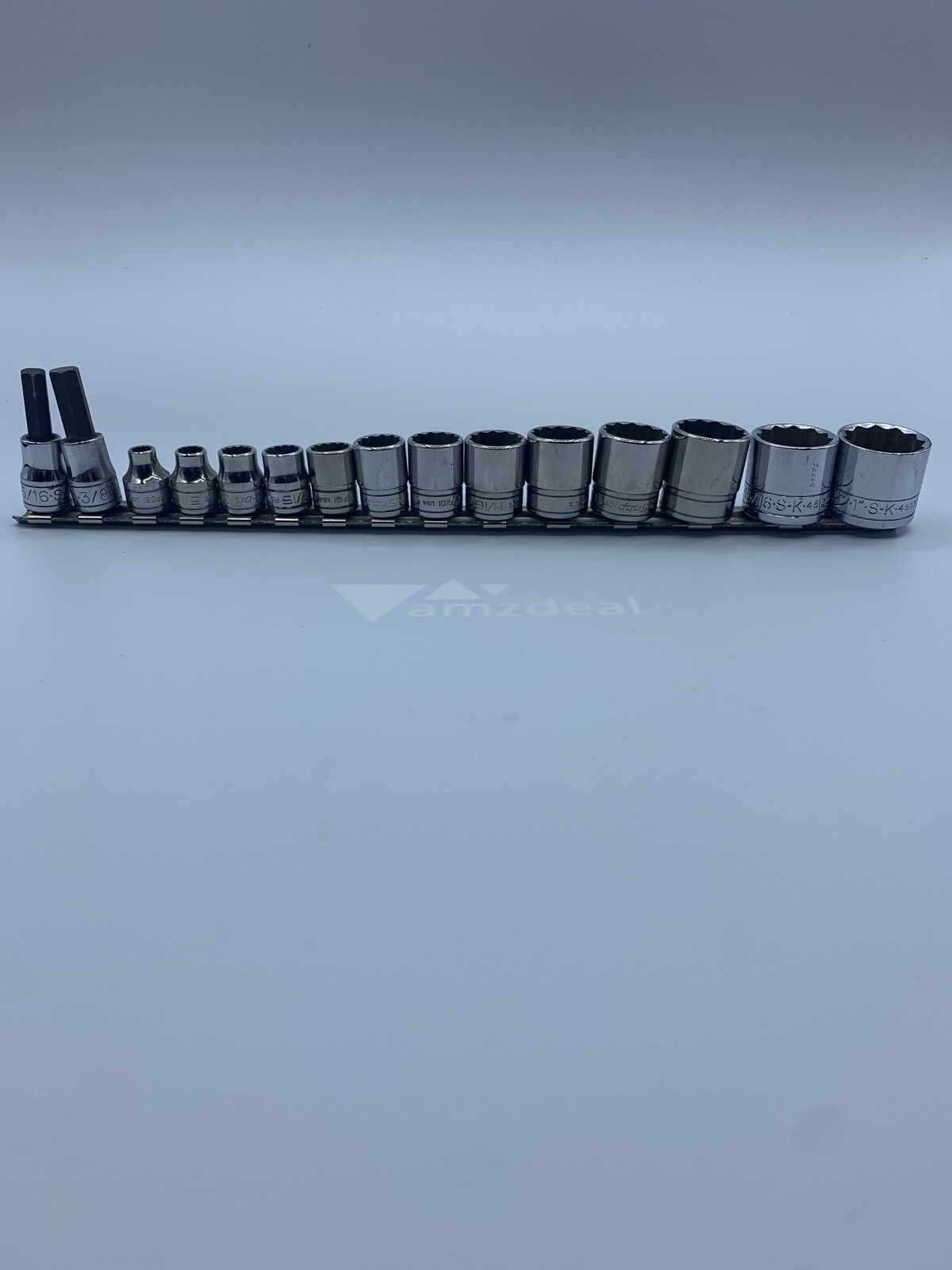Lot of 15 Snap-On F081-F281 and SK SAE Sockets, USED – TT345