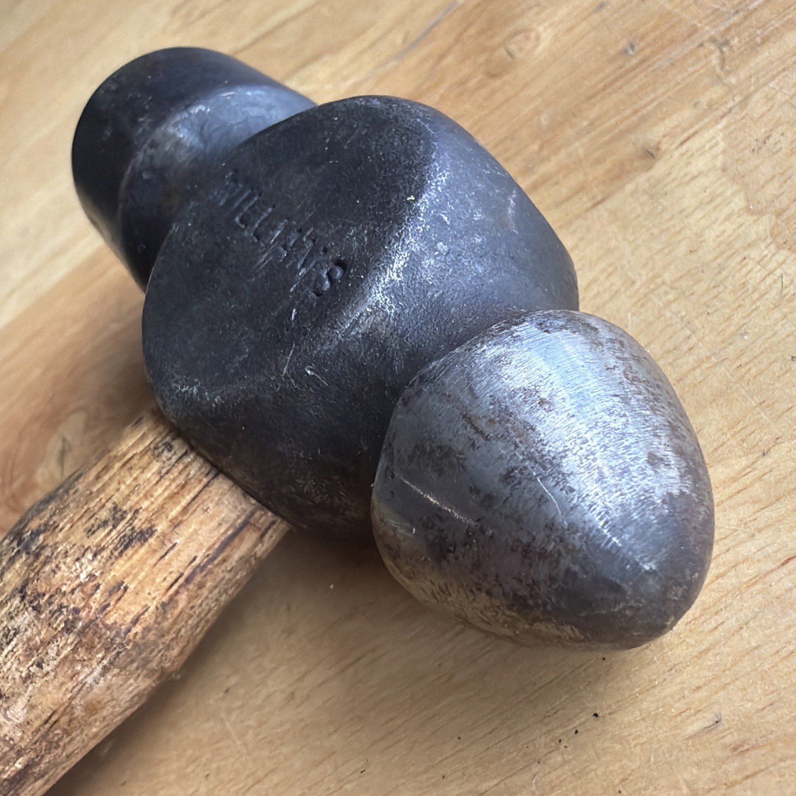 Williams Tools Ball Peen Hammer 1 lb. Total Weight Wood Handle HBP-2-0 READ!