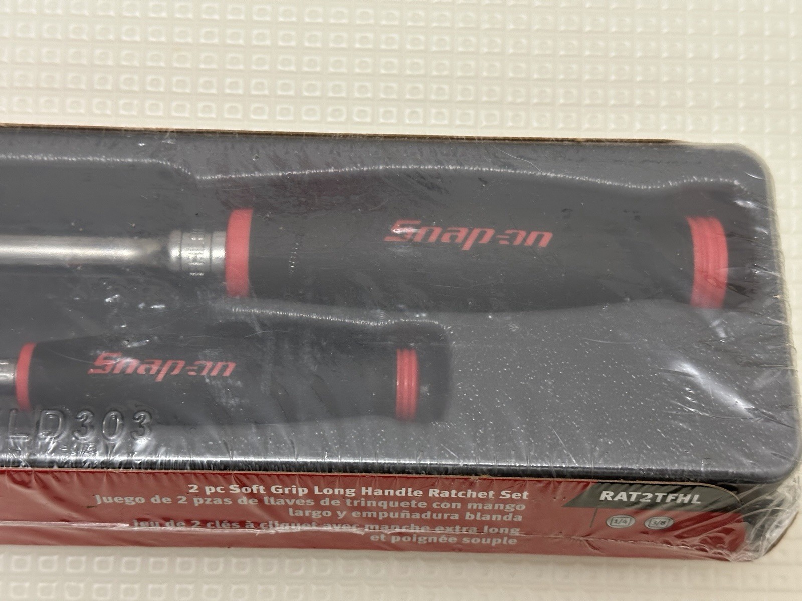 Snap On 2Pc 1/4″ & 3/8″ Drive Soft Grip Ratchets Red RAT2TFHL