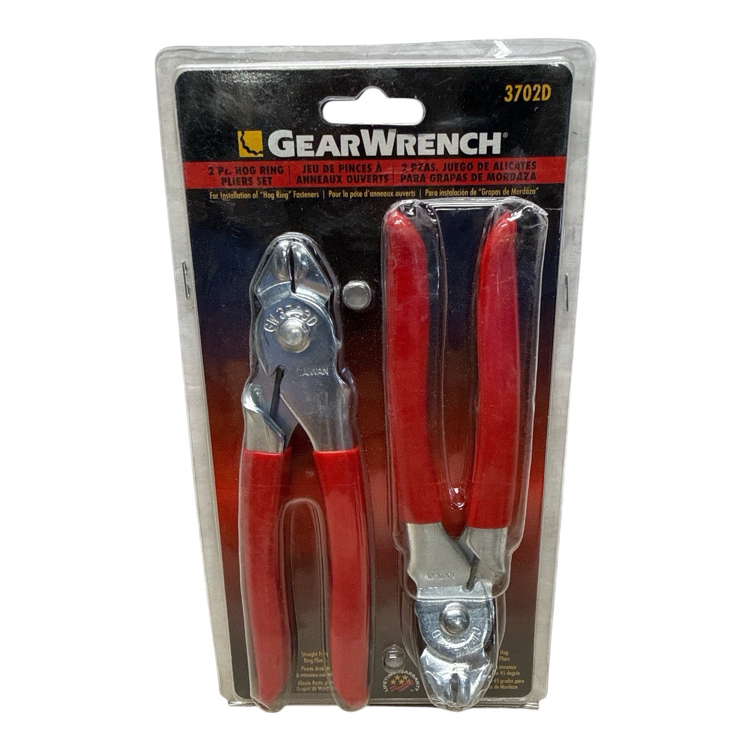 2 Pc. Straight & 45° Hog Ring Plier Set GearWrench 3702D