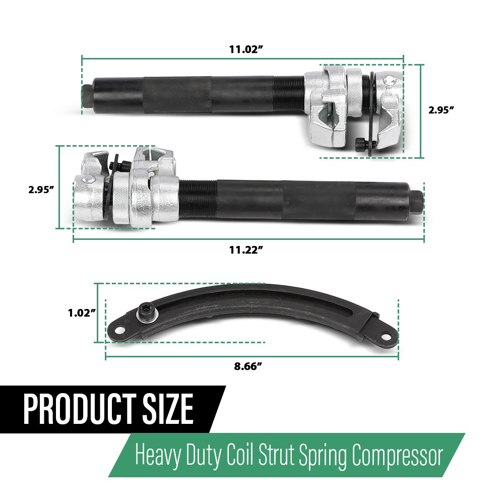 Heavy Duty Coil Spring Compressor Strut Remover Installer Tool Suspension 3pcs