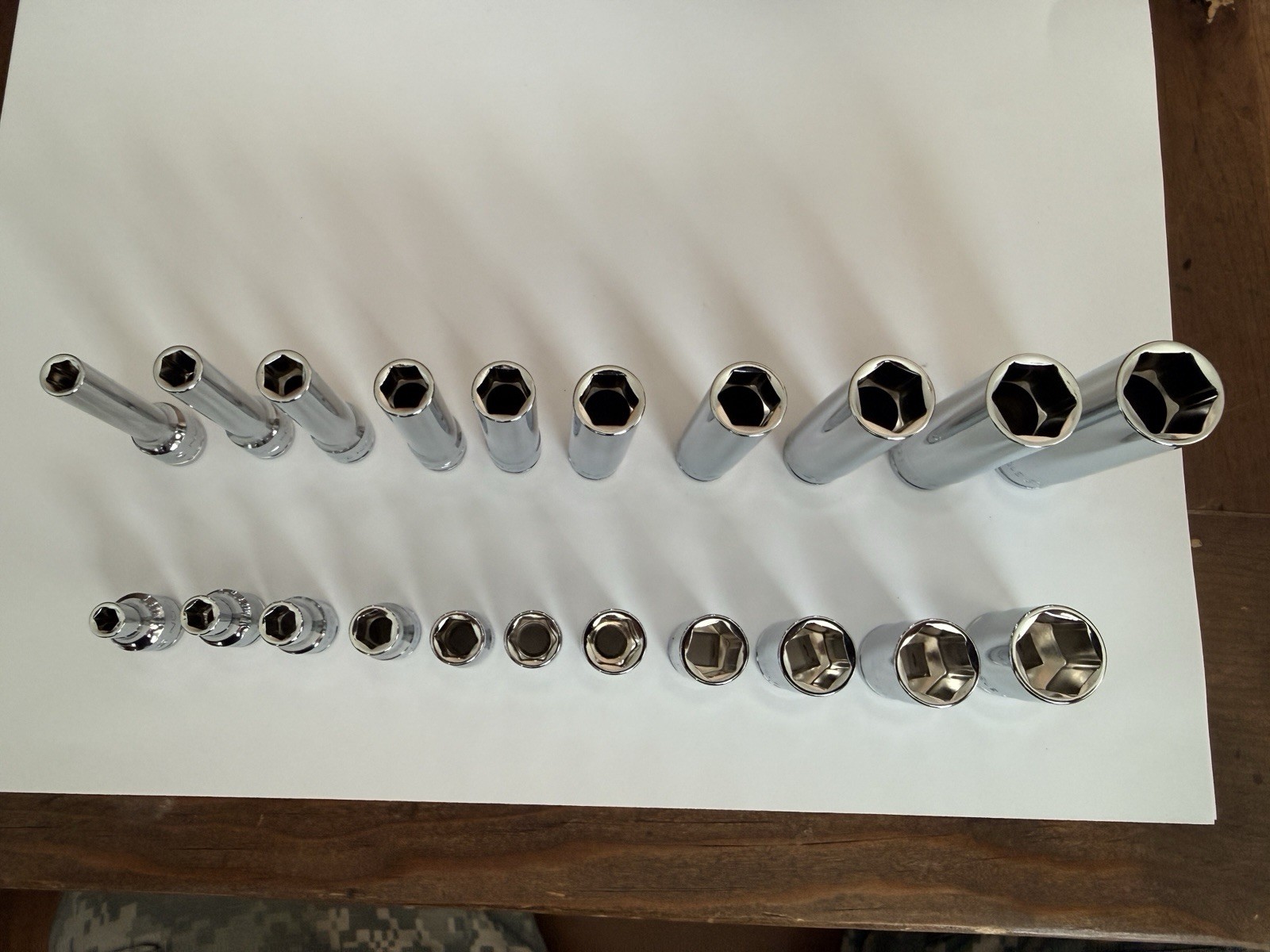 ICON Professional 1/4” Drive 6Pt SAE Shallow/Deep Socket Chrome-Choose Size SAE
