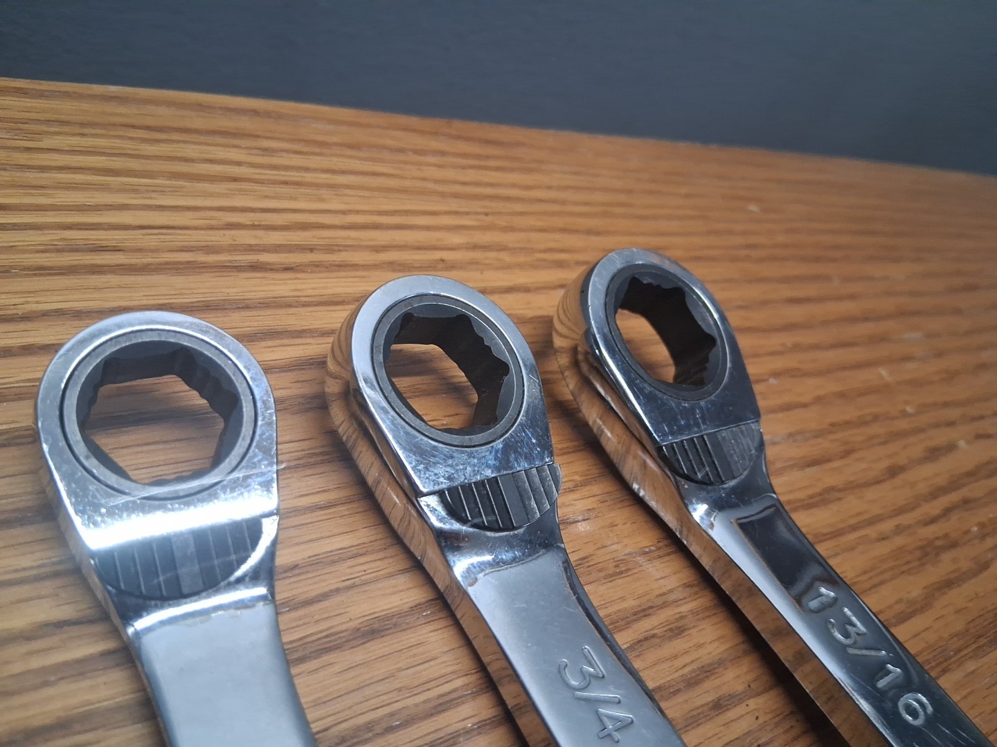 Set Of 6 Mac Reversible Offset Racheting Wrenches 1/4″-15/16″