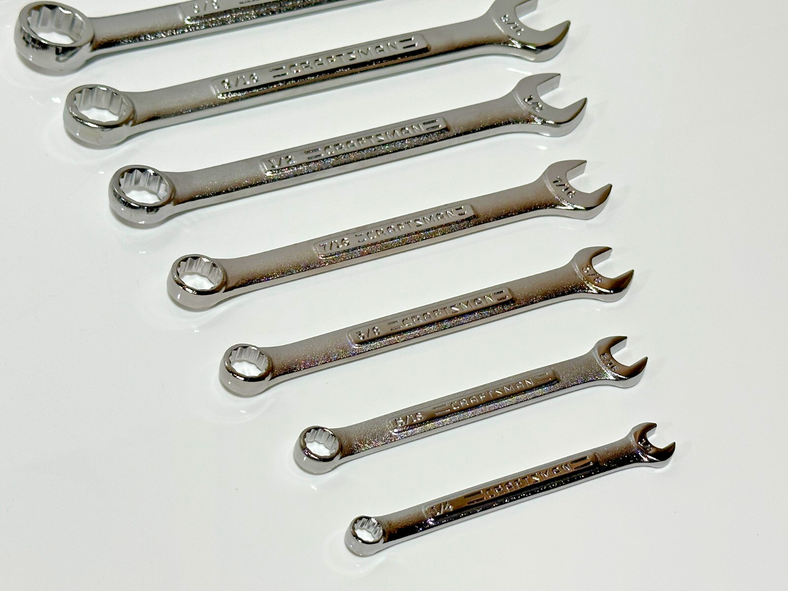 🇺🇸 Craftsman USA VA 18pc SAE 1/4-3/4 Metric 9-17mm Combination Wrench Set, NOS