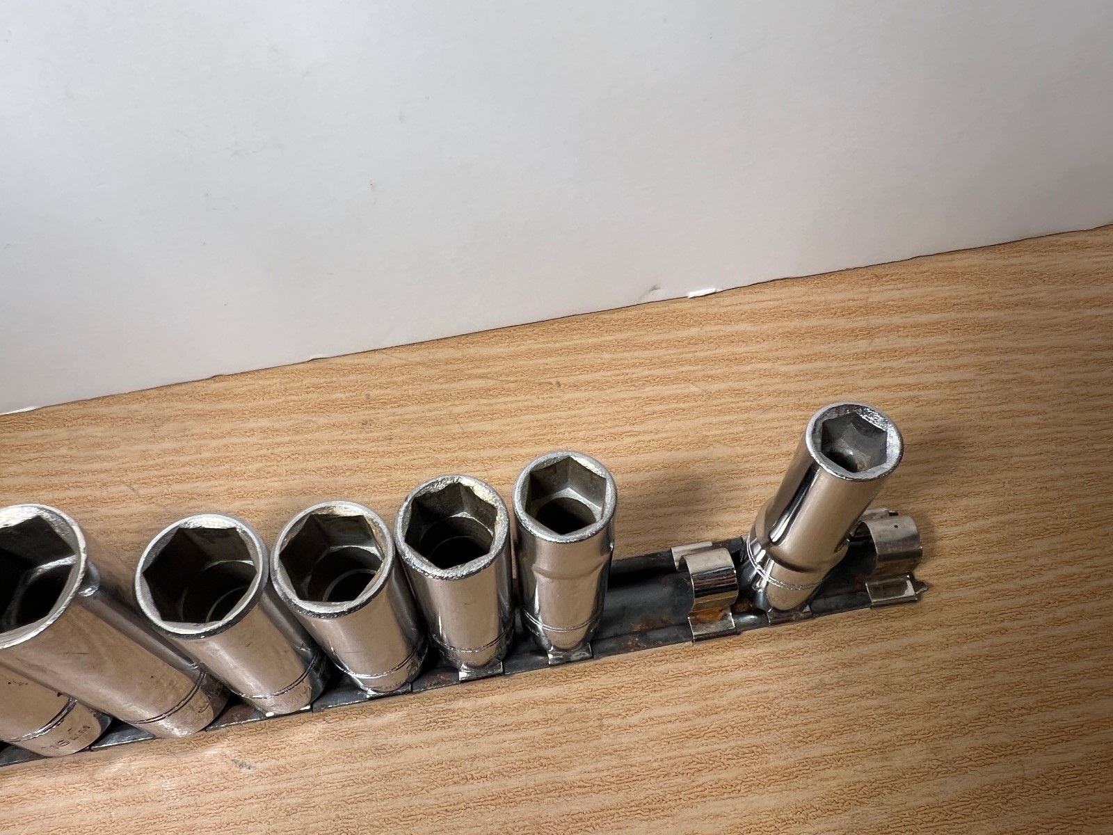 Vintage 1970s Vulcan Williams BMD Deep Metric Socket Set 3/8 Drive USA 9pc