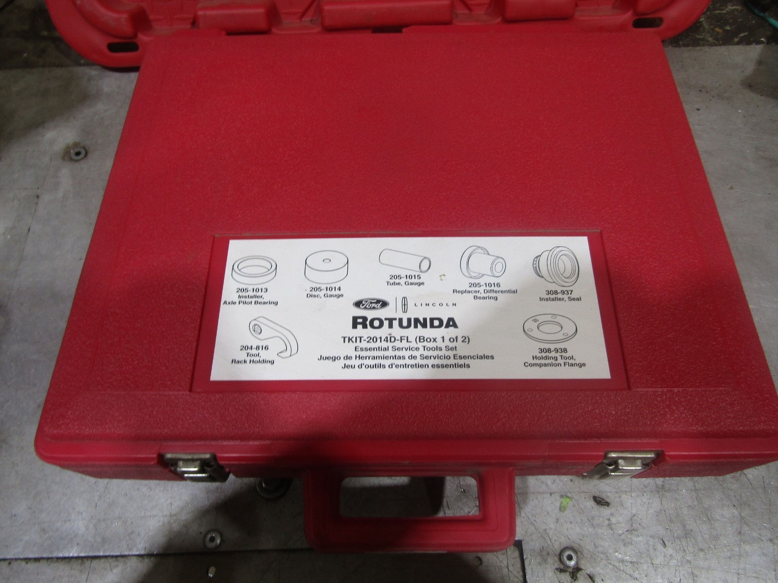 TKIT-2014D-FL Ford Rotunda essential service kit *COMPLETE* box 1 of 2 #203