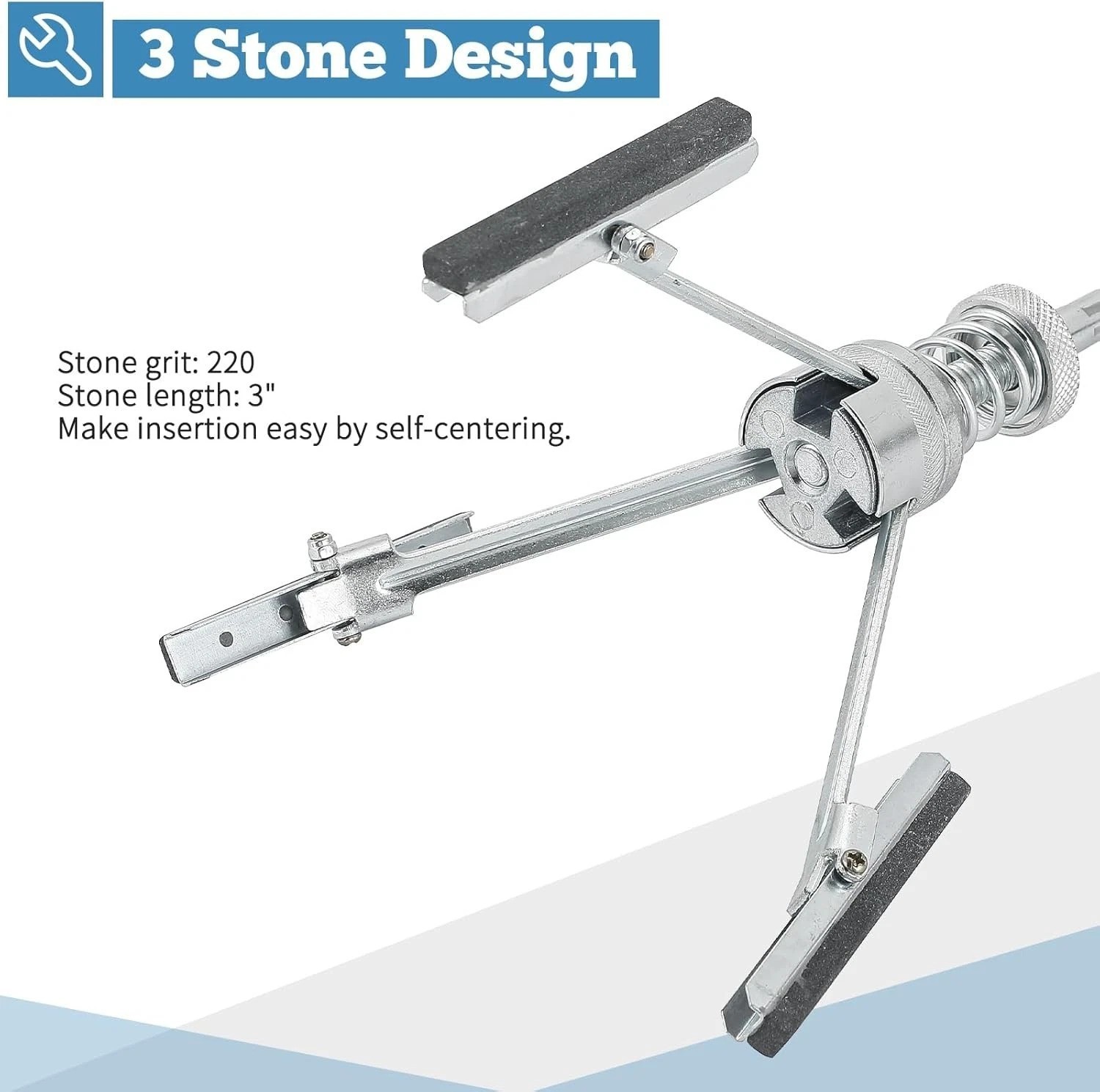 Brake Cylinder Hone Tool – Adjustable 2″ to 7″ with 3 Stones 220 Grit