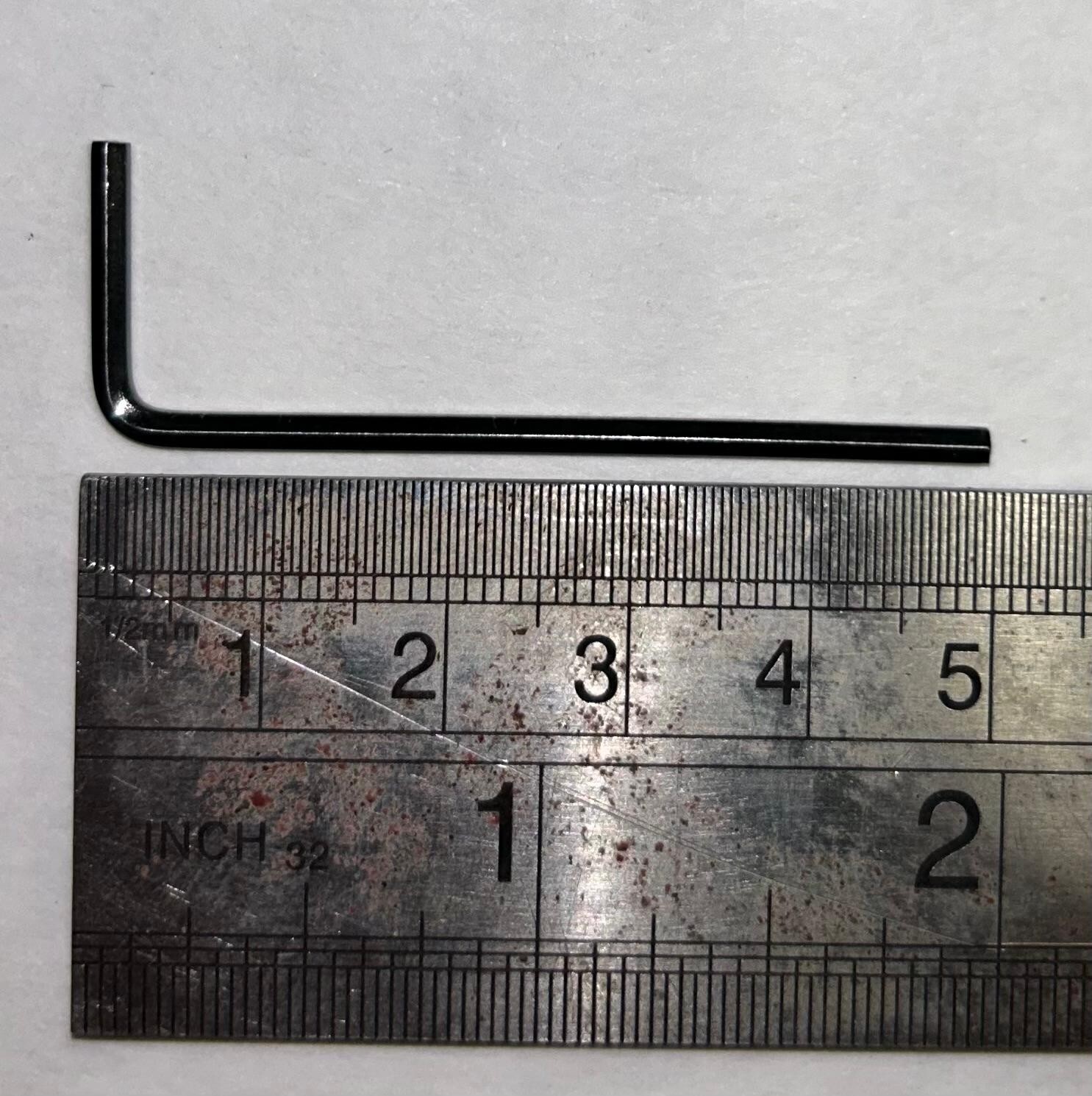 2mm Silver Metric Allen Hex Key Loose Allan Alan Alen Keys Imbus 50mm long