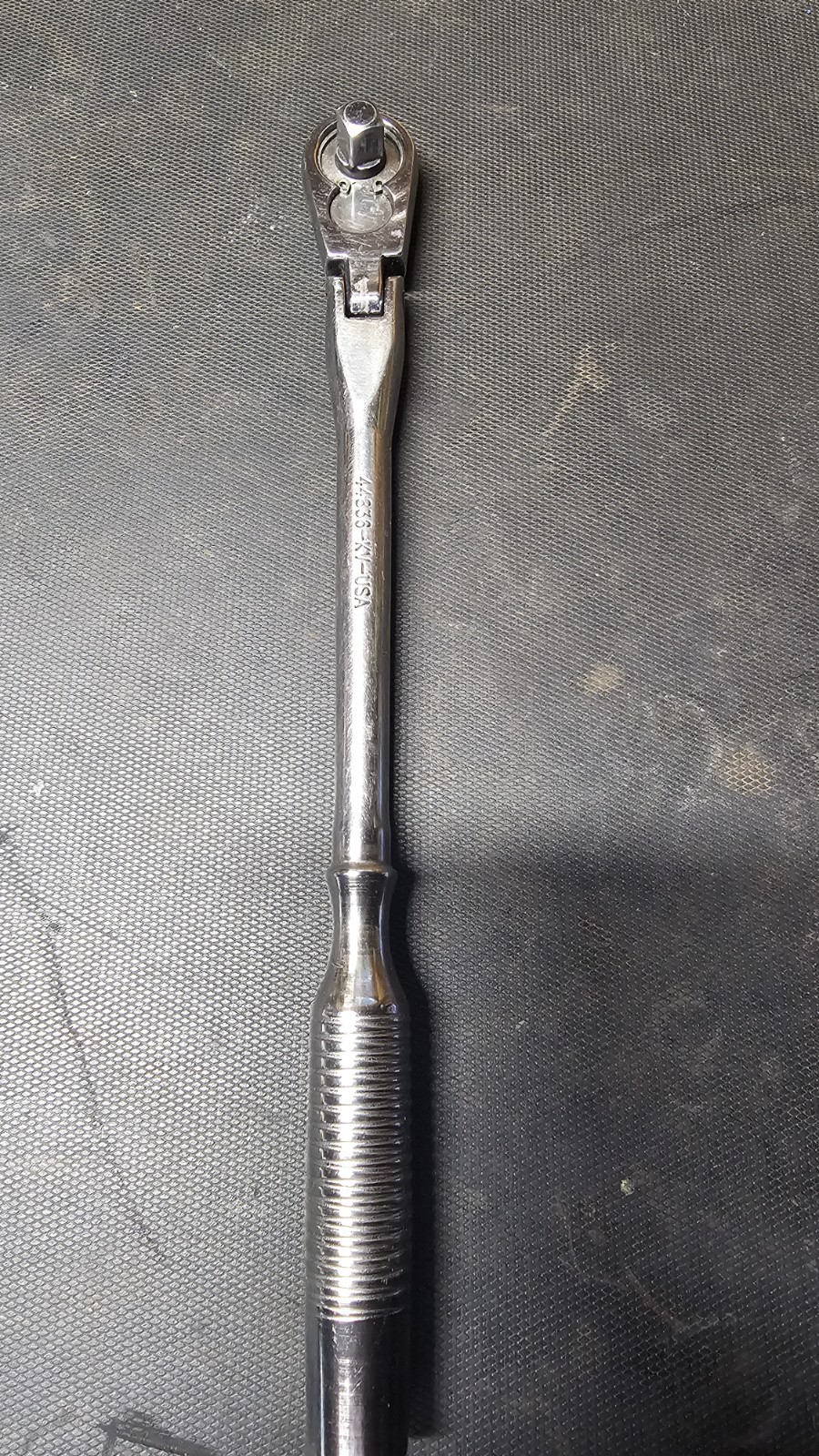 Vintage Craftsman Polished KV 44836 3/8″ Long Handle Ratchet Made in USA