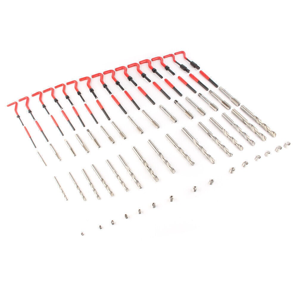 25pcs M8X1.0 Helicoil Car Pro Coil Tool Metric Thread Repair Insert Kit