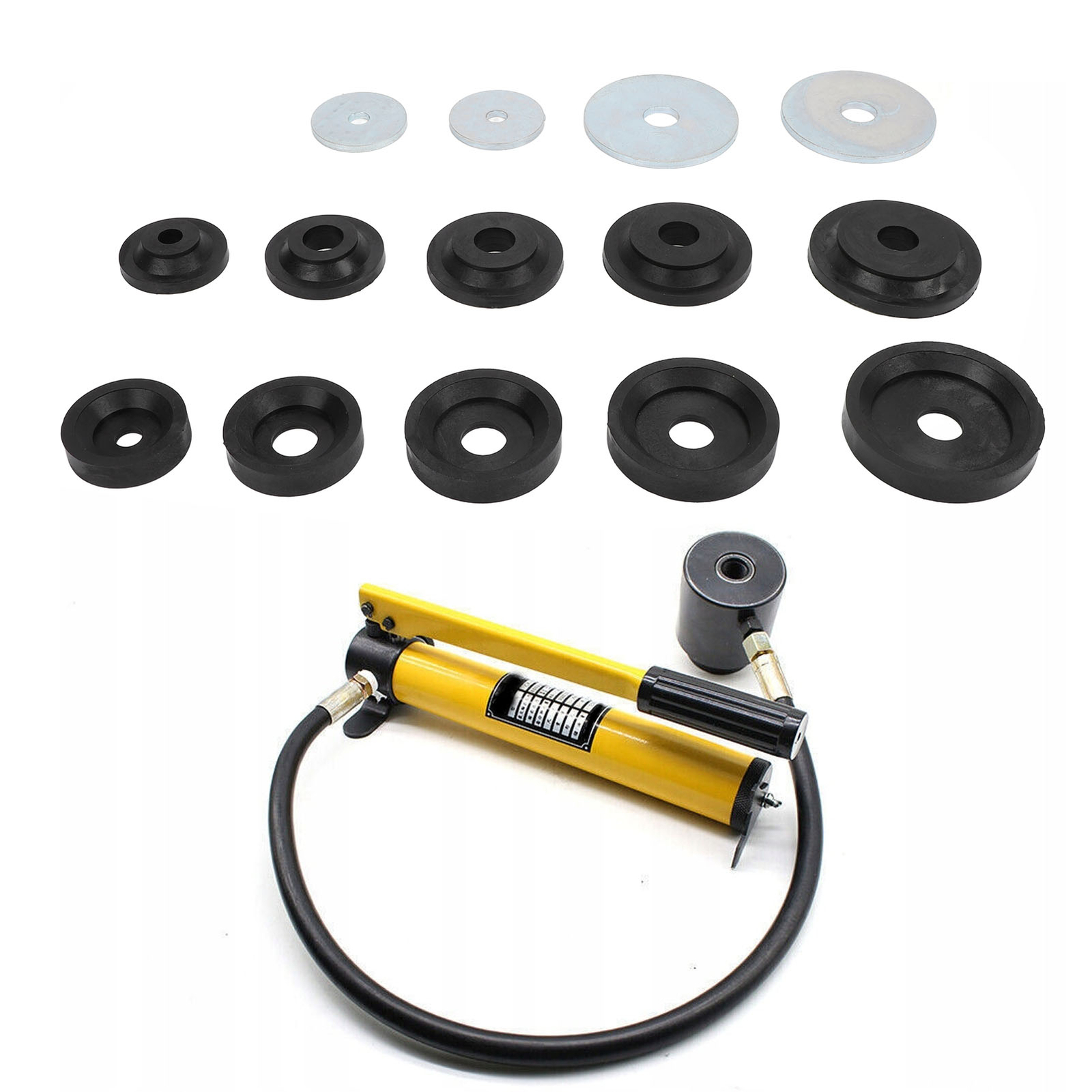 Sheet Metal Dimple Die Set Carbon Steel Flared Hole Dimple Dies Backing Discs
