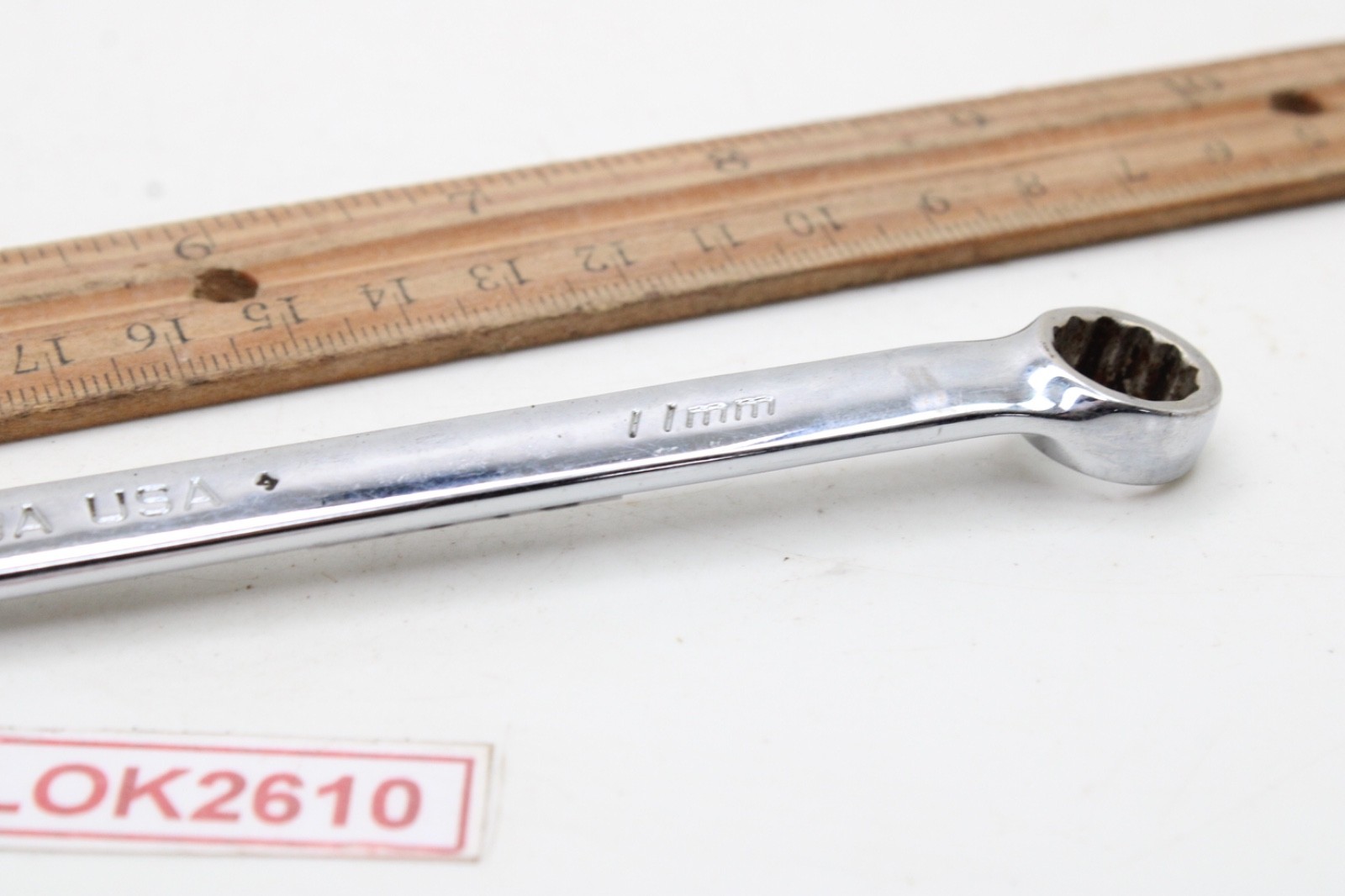 Snap-on OXEM110A 11 mm 12 Point Metric Flank Drive Combination Wrench 7.25″ USA