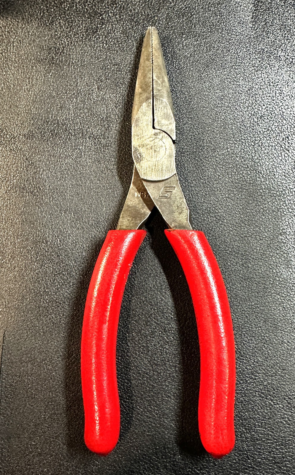 SNAP ON 95ACF 6″ Talon Grip™ Needle Nose Pliers (Red) USA