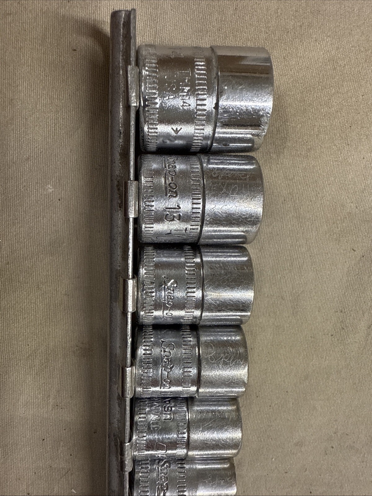 SNAP ON 12 PC 112TMMY 1/4″ SHALLOW METRIC 6 PT SOCKET SET 4MM – 14MM