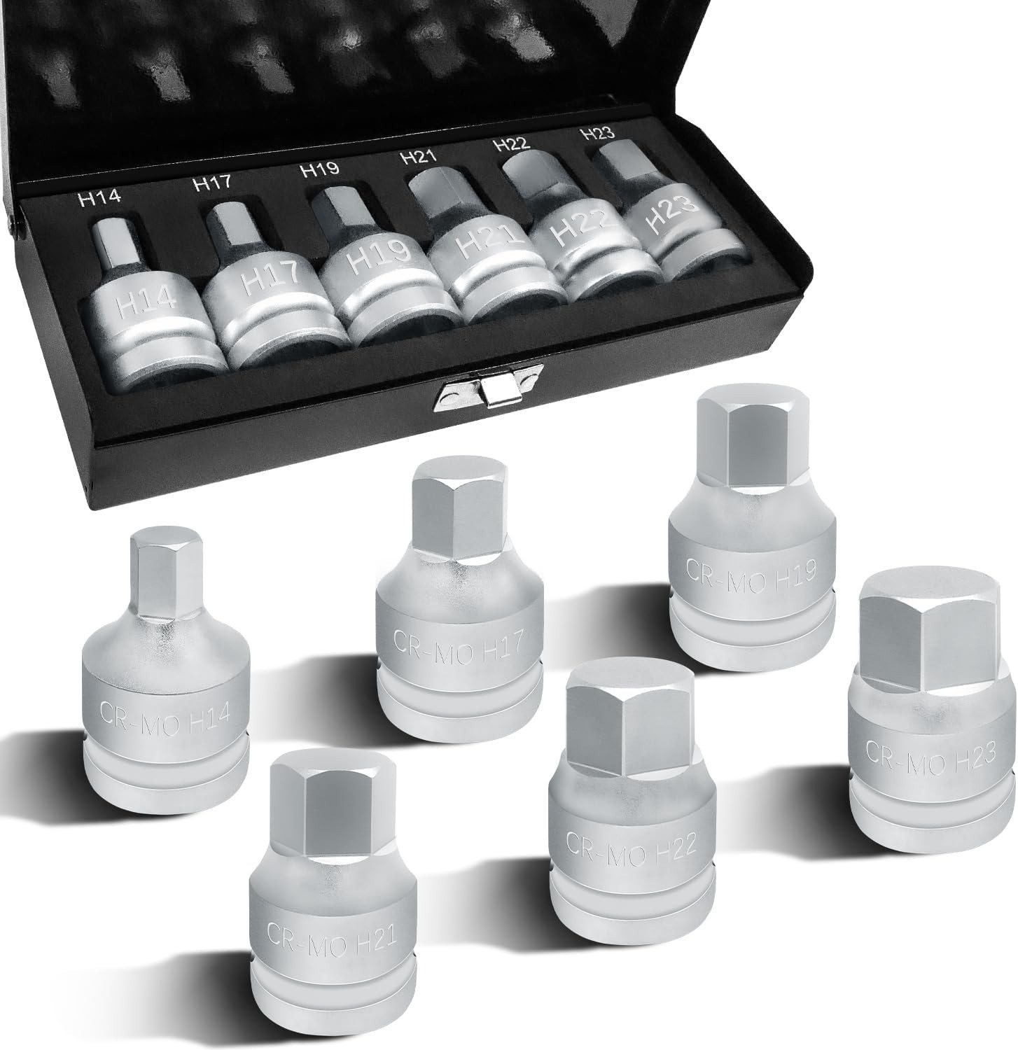 6PC 3/4″ Drive Hex Allen Bit Socket Set