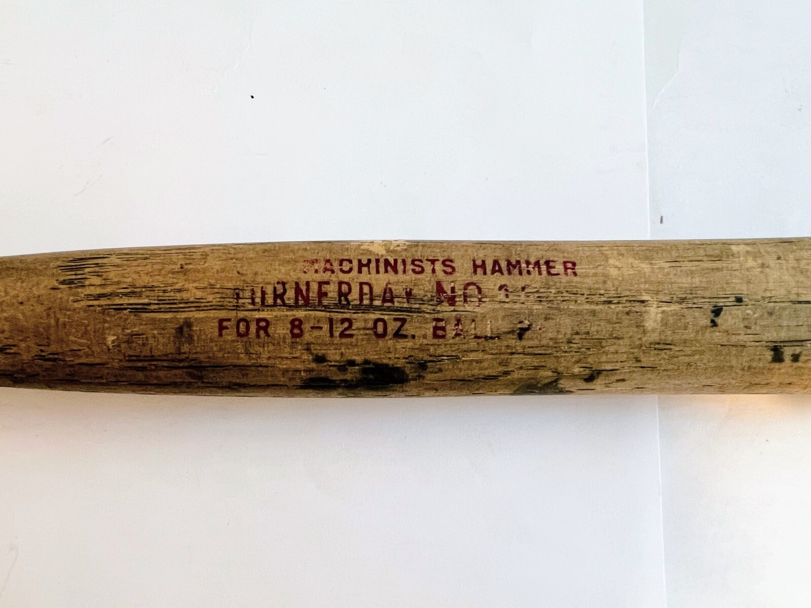 Vintage USA Auto Body Repair Finishing Hammer Unmarked 5.5″ Head Turnerday Handl