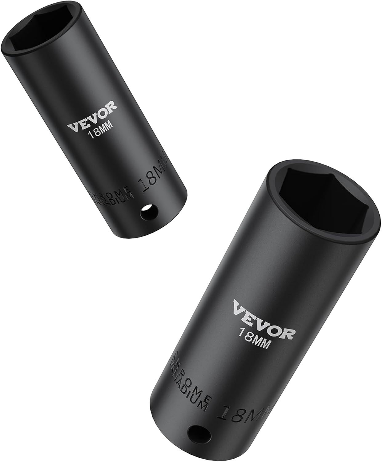 Impact Socket Set, 26pcs x 1/2inch Metric 10mm-36mm Impact Sockets, 6-Point D…