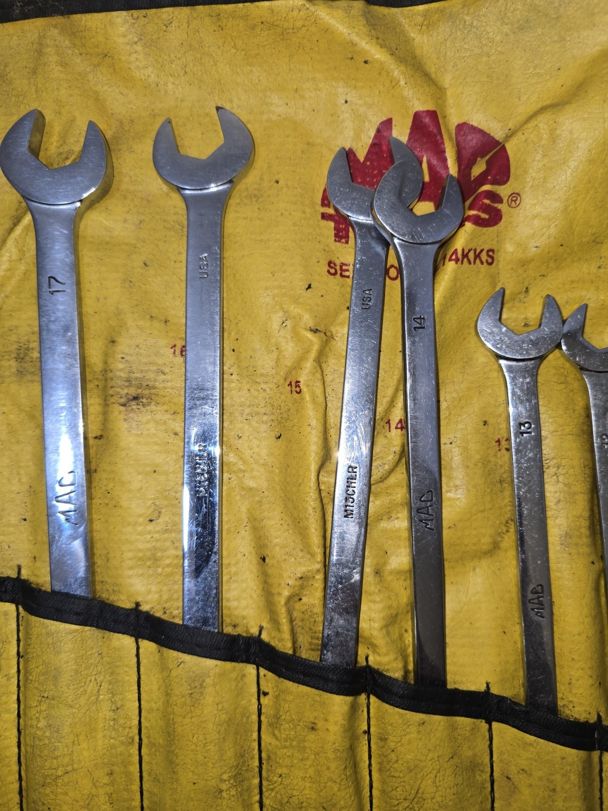 Mac Tools SML14KKS Metric Combination Wrench Set 14 piece 6mm 19mm 19mm missing