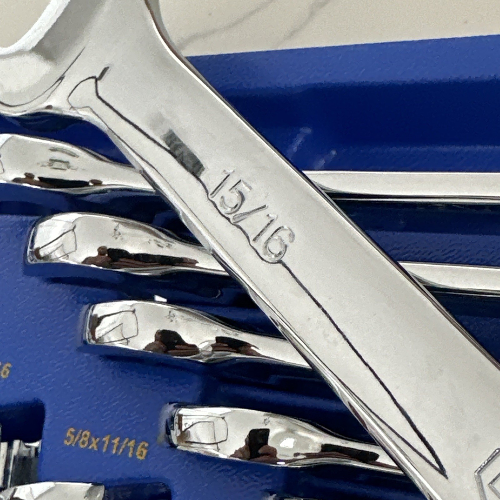 Genius Tools 17 Piece SAE Combination Wrench Set Chrome – TS-7517 New