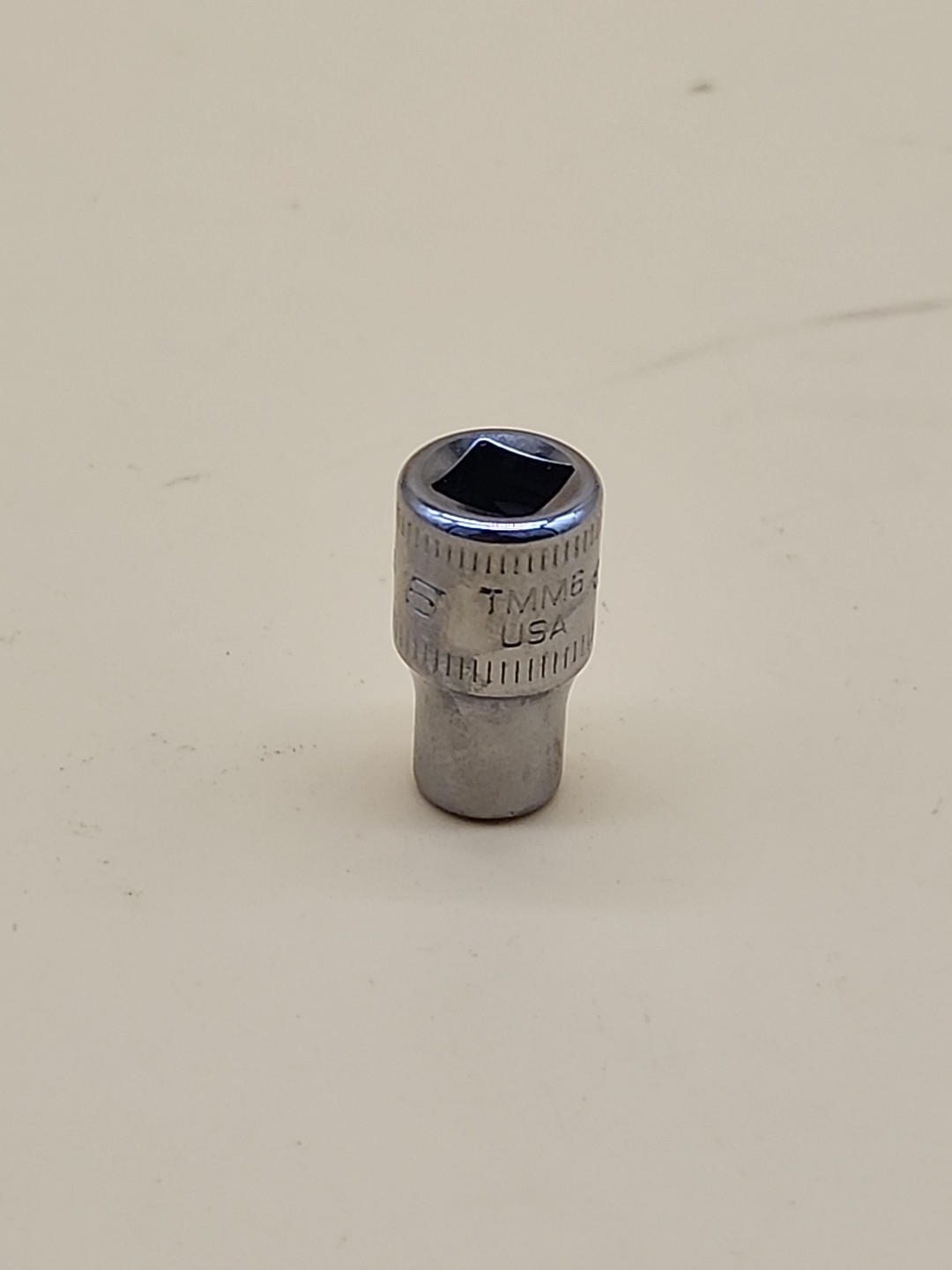 Snap-on Tools TMM6 1/4″ Dr 6 Pt Metric 6mm Shallow Chrome Socket USA