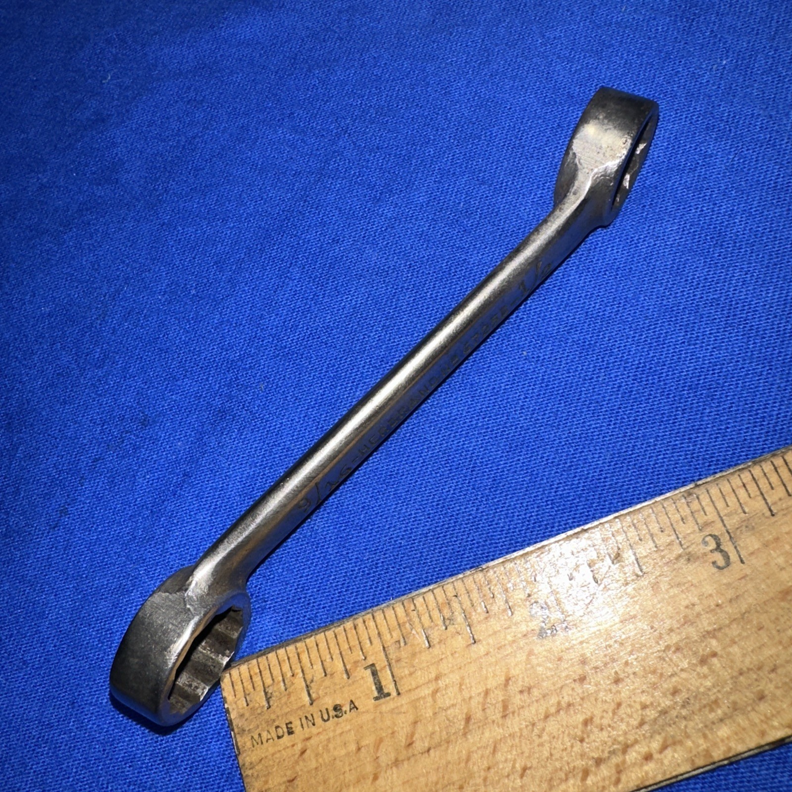 Herbrand Offset Dual Box End Wrench 1/2″ & 9/16″ 6725B Used 4.5 Inch