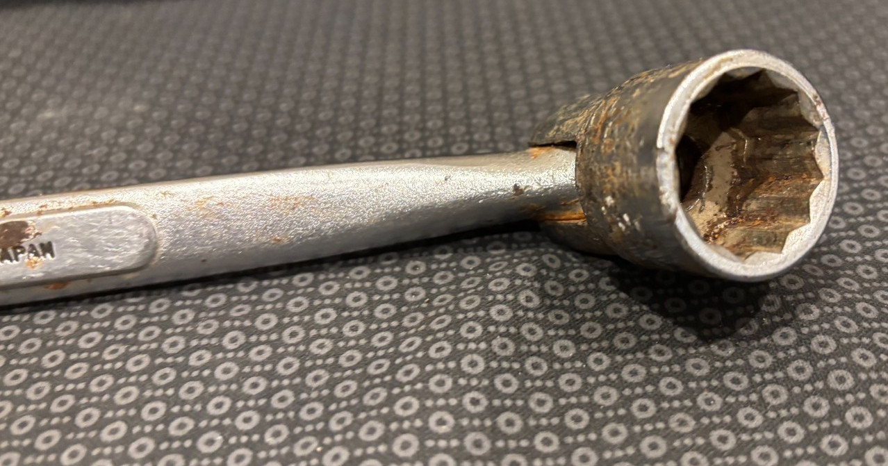 Vintage! Truecraft SAE 3/4″ 12 Point Flex Head Wrench Socket and 3/4″ Open End
