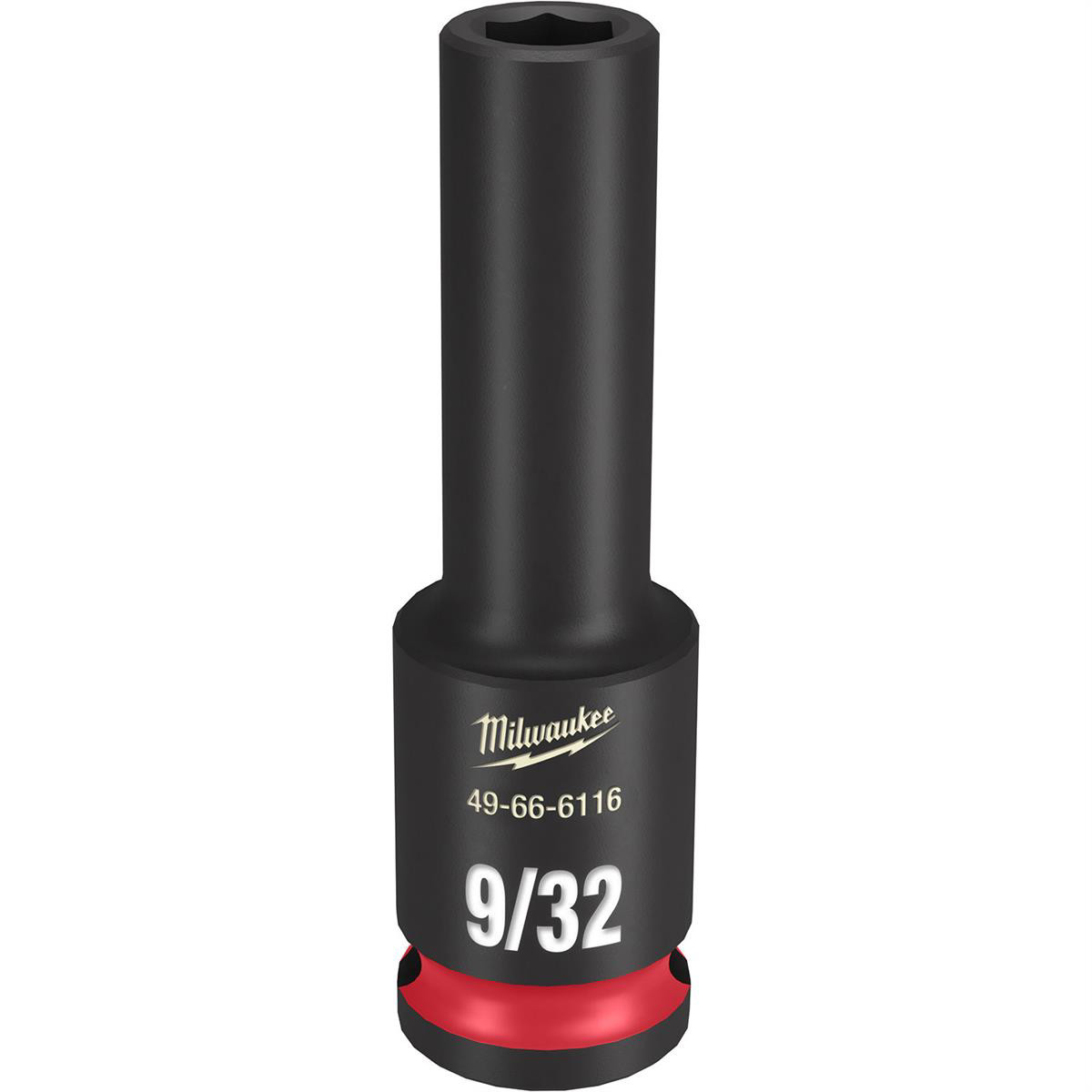 Milwaukee Tool SHOCKWAVE Impact Duty 3/8″ Drive 9/32″ Deep 6 Point Socket
