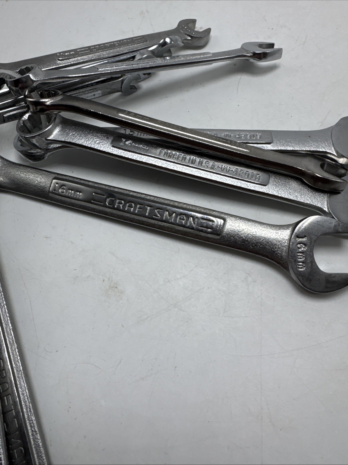 Craftsman Overdrive 11 Piece Metric Combination Wrench Set 6mm – 19mm USA