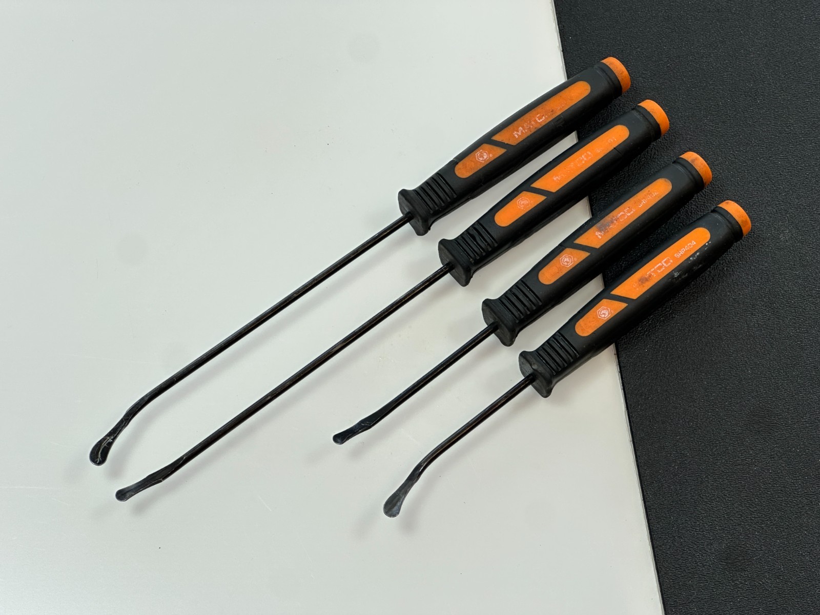 Matco Tools SRP4O 4pc Pick & O Ring Remover Set ORANGE Soft Grip, Rounded Tips