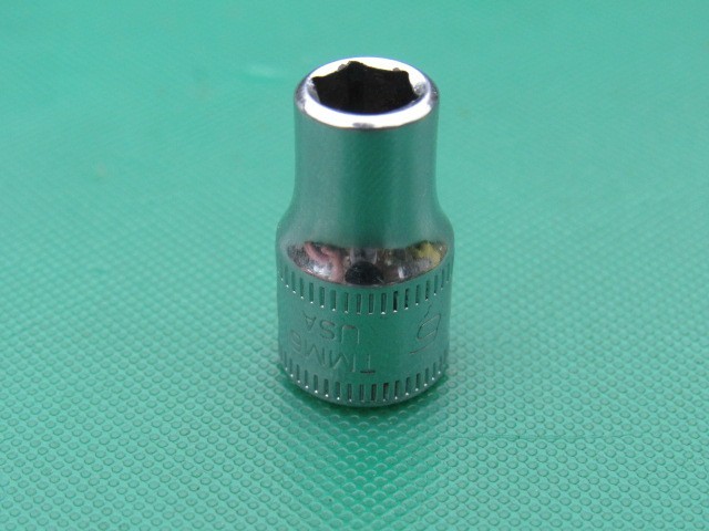 SNAP ON 6MM TMM6 1/4″ DRIVE METRIC 6 PT SHALLOW CHROME SOCKET 6 MM TMM VERY NICE
