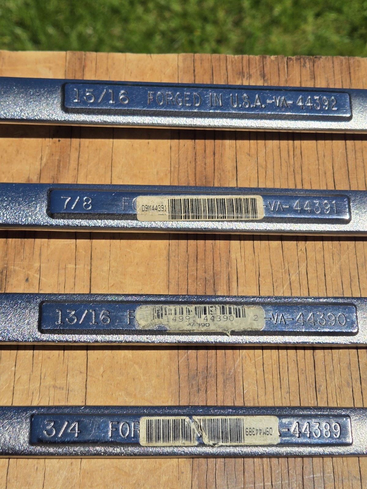 Vintage Craftsman VA USA 13pc SAE 6 Point Combination Wrench Set 1/4″-15/16″ EUC